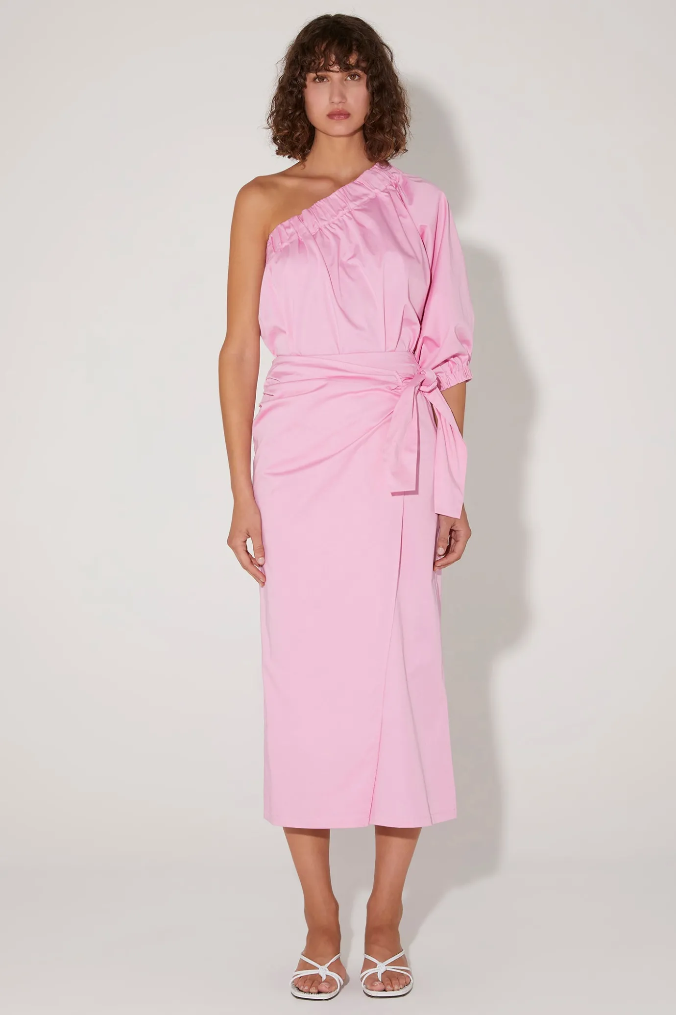 Hansen & Gretel Formosa One Shoulder Top Prism Pink Cheap