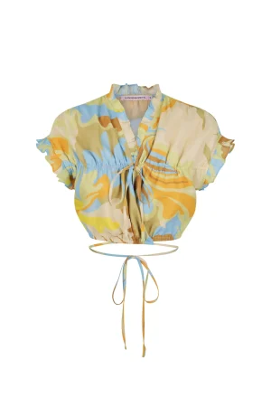 Hansen & Gretel Fraser Top Poolside Print Best Sale