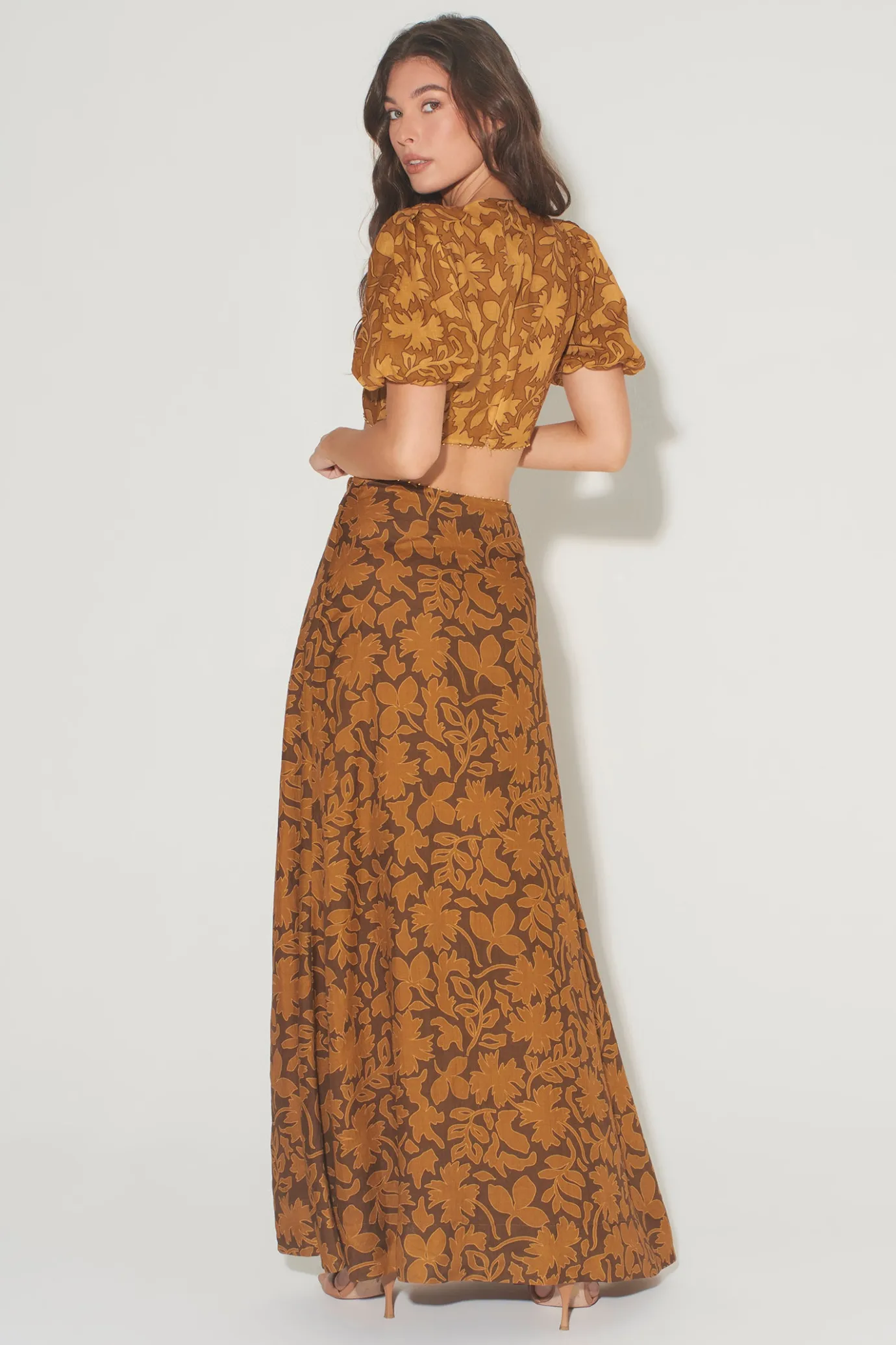 Hansen & Gretel Greer Top Gold Leaf Fashion