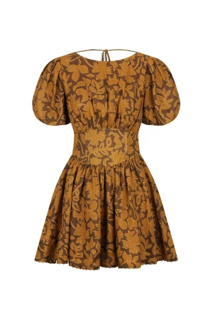 Hansen & Gretel Harmony Dress Cocoa Leaf Cheap