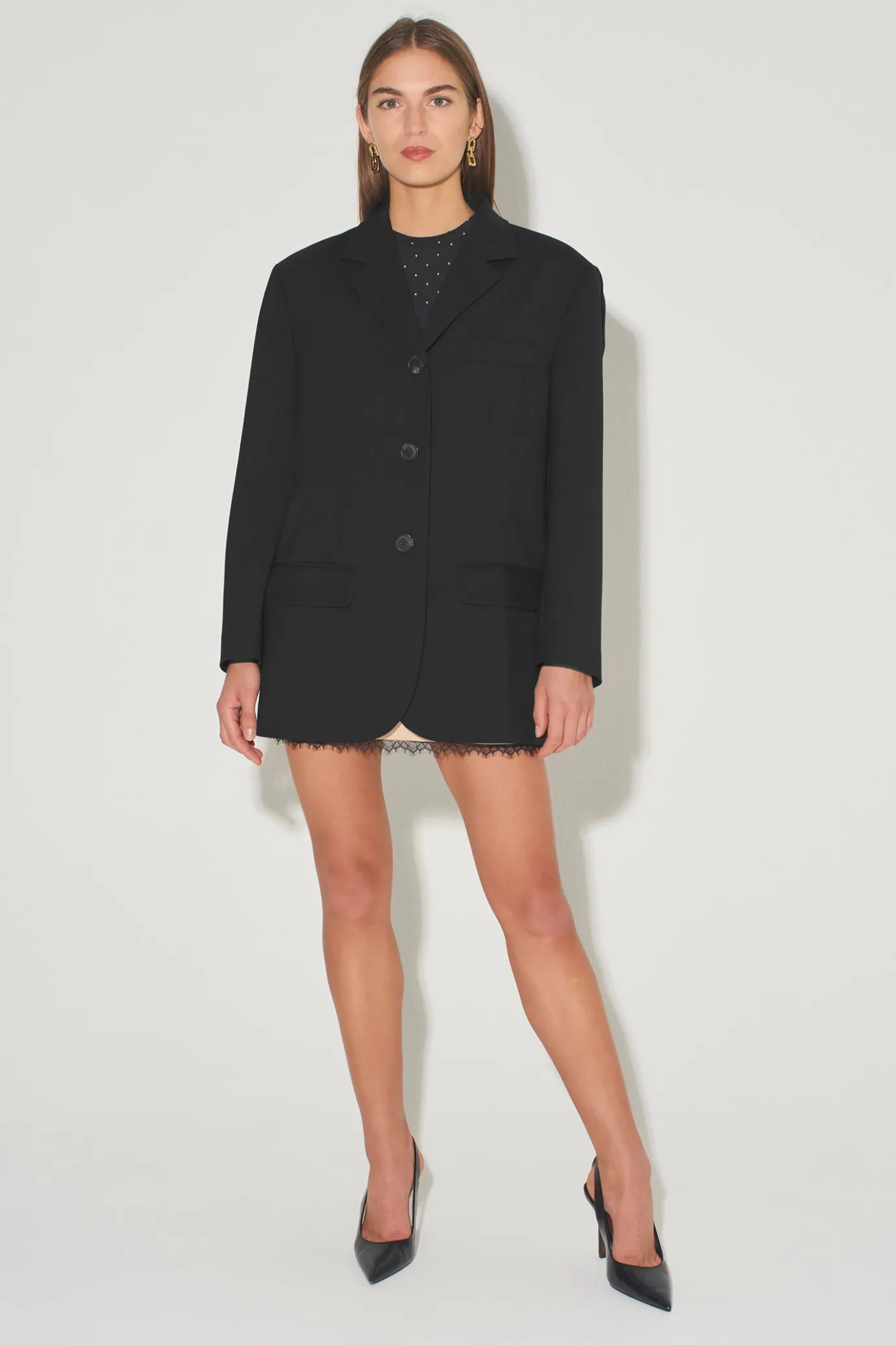 Hansen & Gretel Harper Boxy Blazer Black Shop