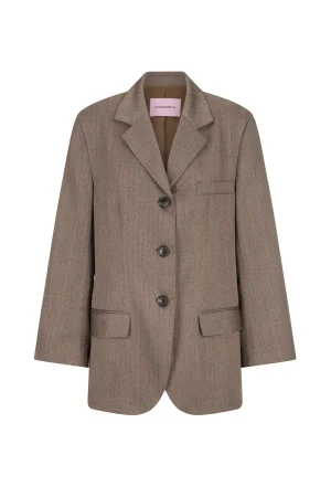 Hansen & Gretel Harper Oversize Blazer Pinstripe Store
