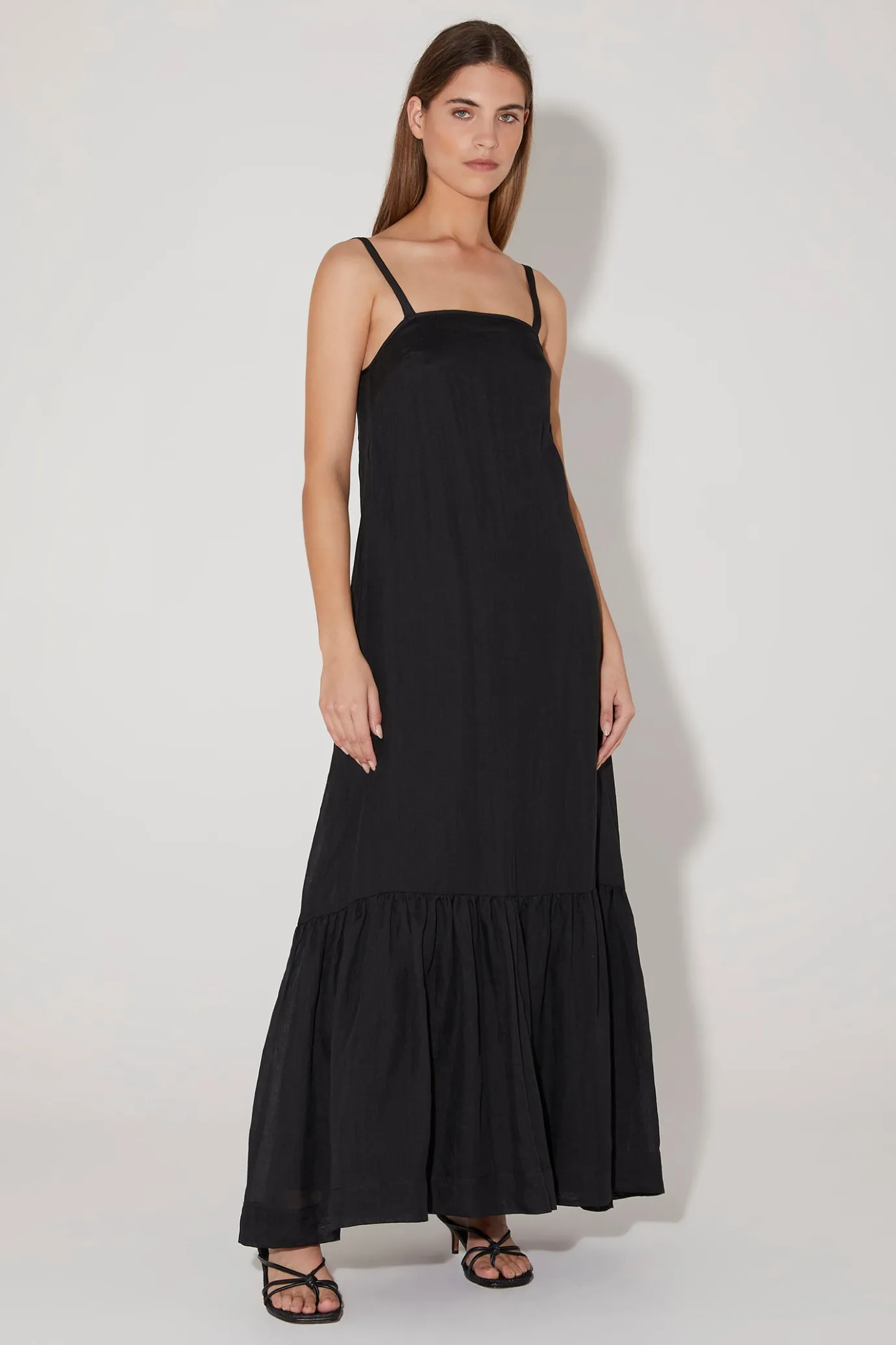 Hansen & Gretel Harvest Strappy Maxi Dress Black Best
