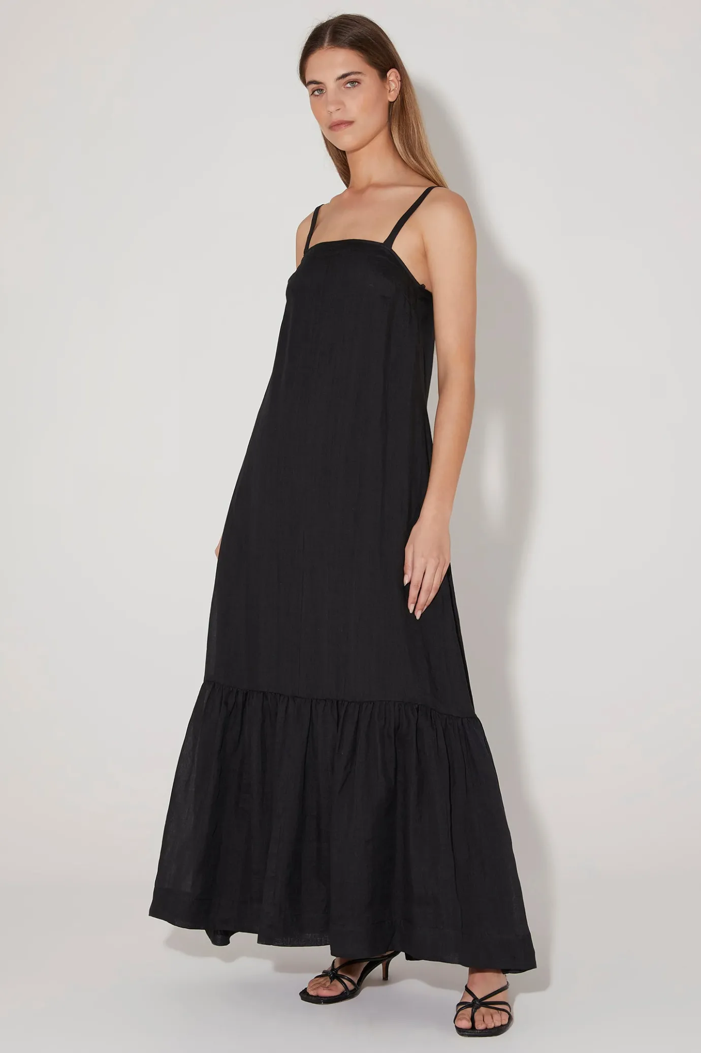 Hansen & Gretel Harvest Strappy Maxi Dress Black Best