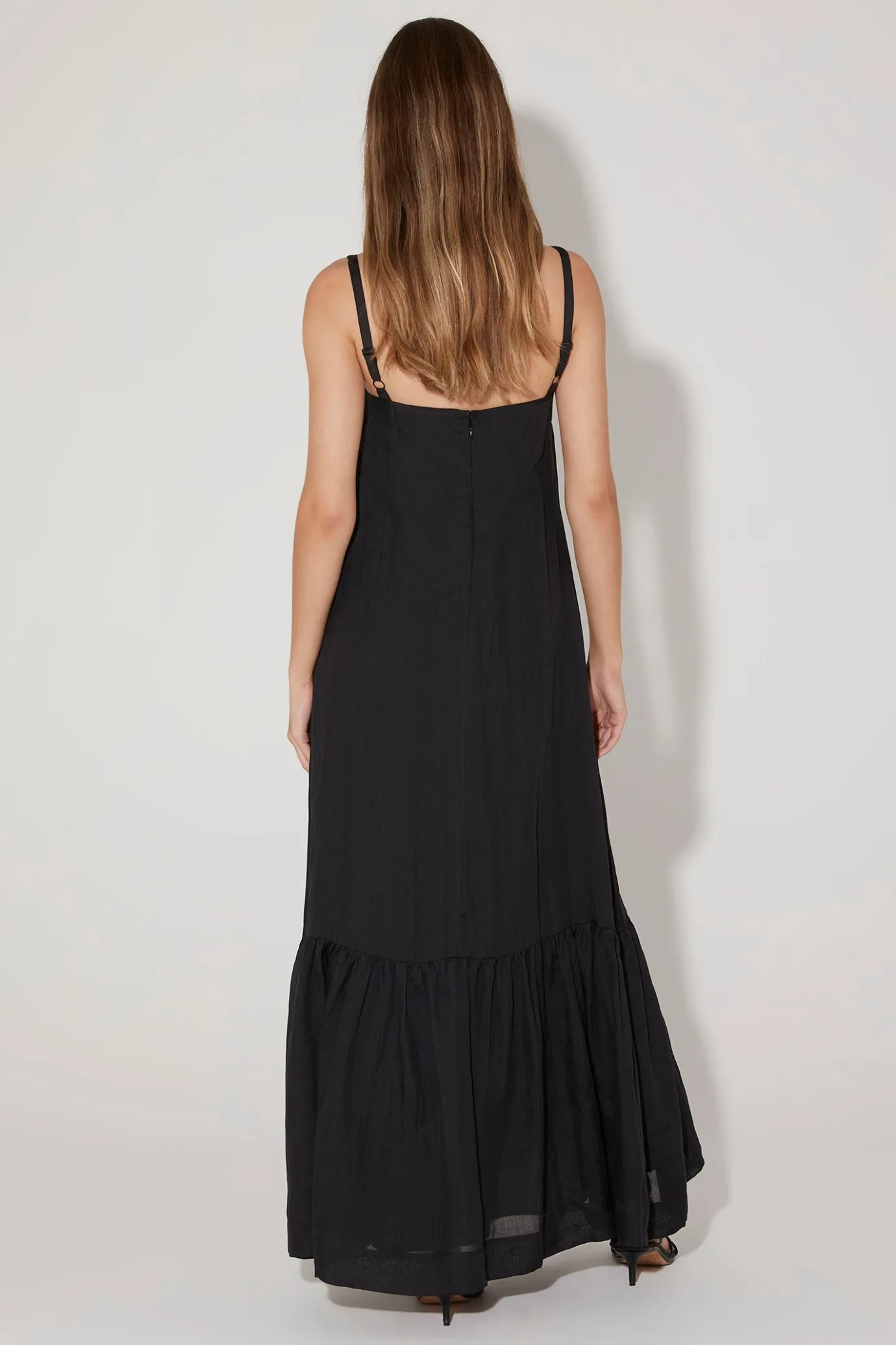 Hansen & Gretel Harvest Strappy Maxi Dress Black Best