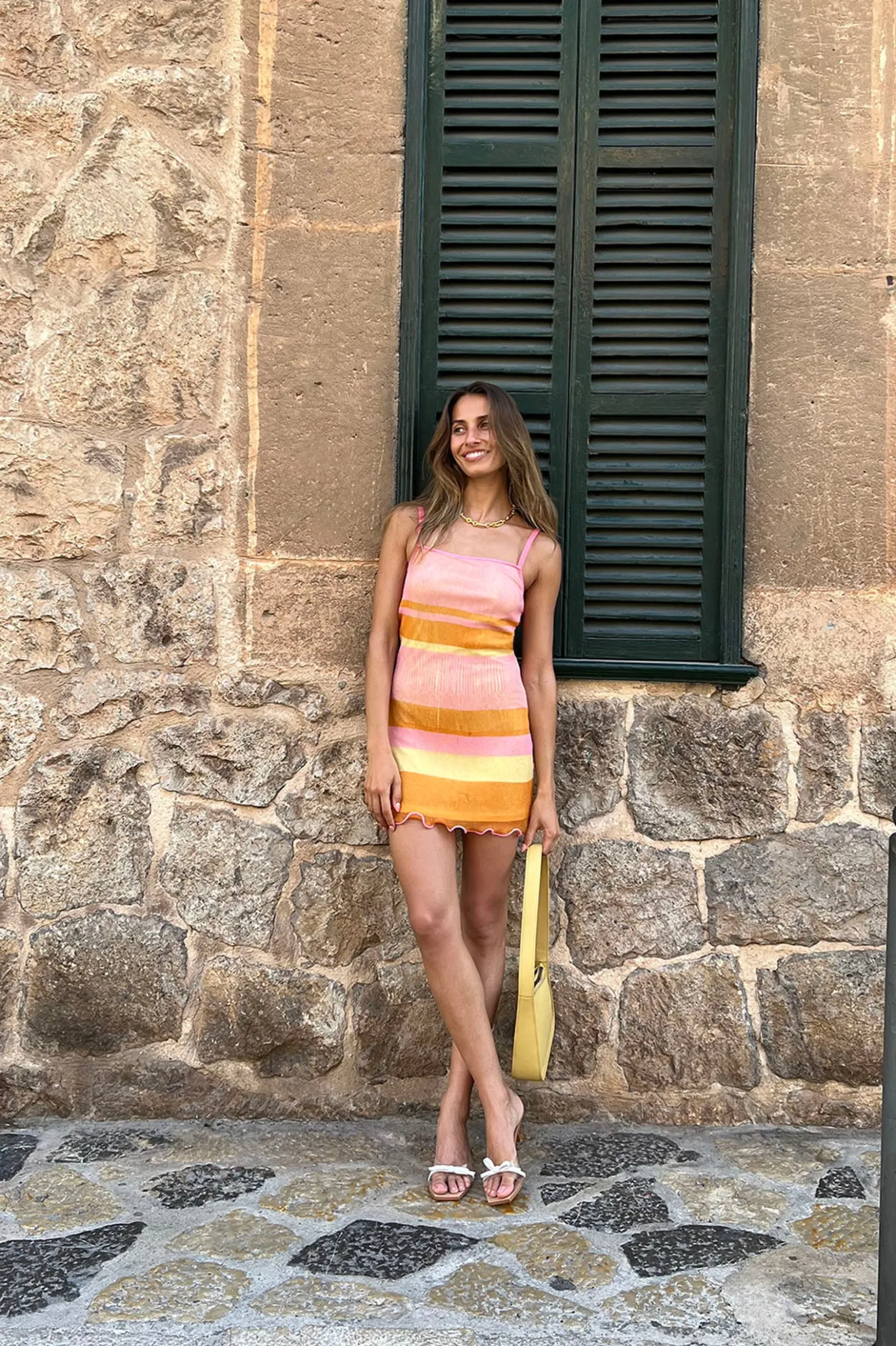 Hansen & Gretel Hayman Dress Sunrise Stripe Cheap