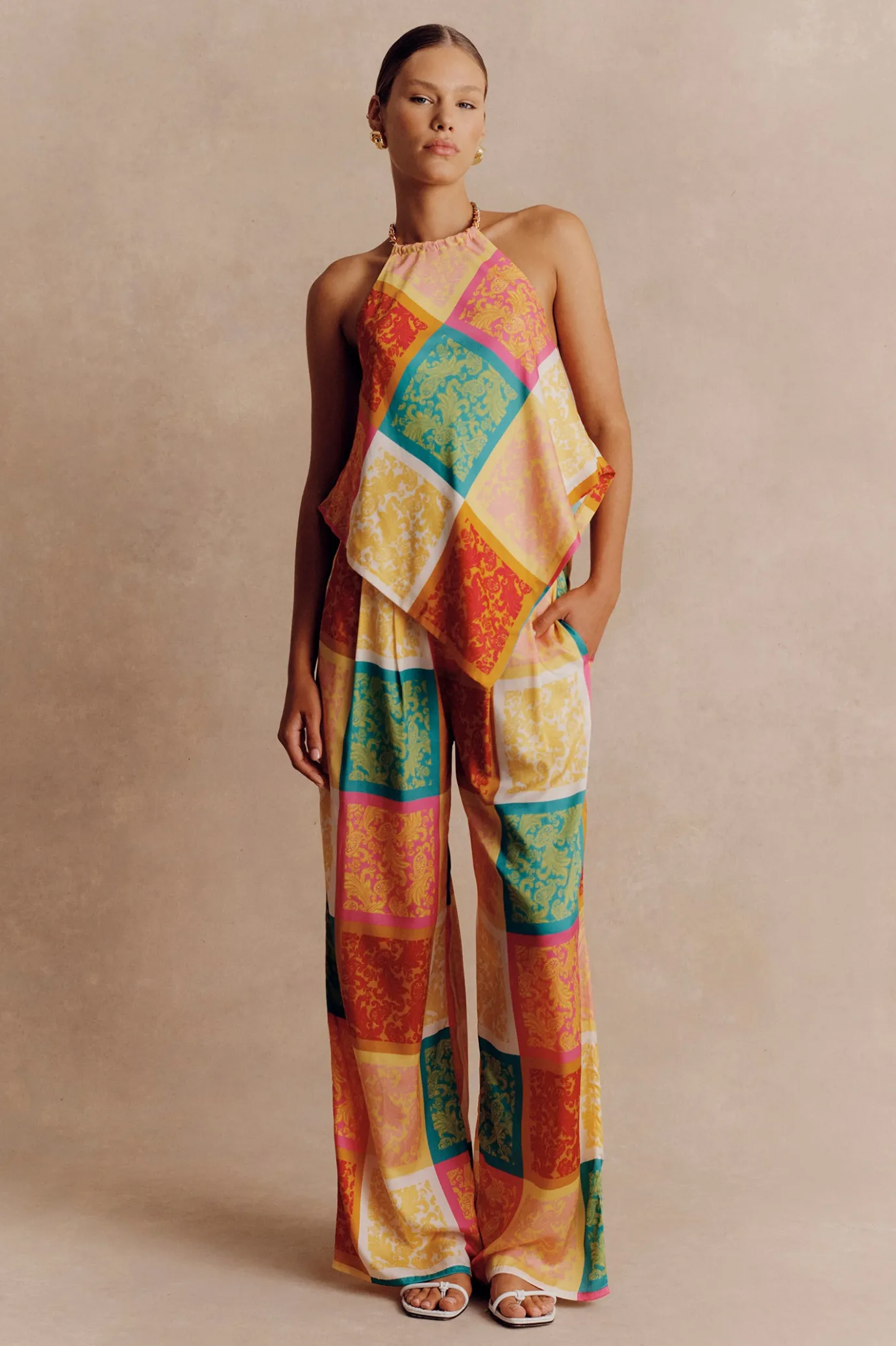 Hansen & Gretel Indy Pant Paisley Tile Cheap