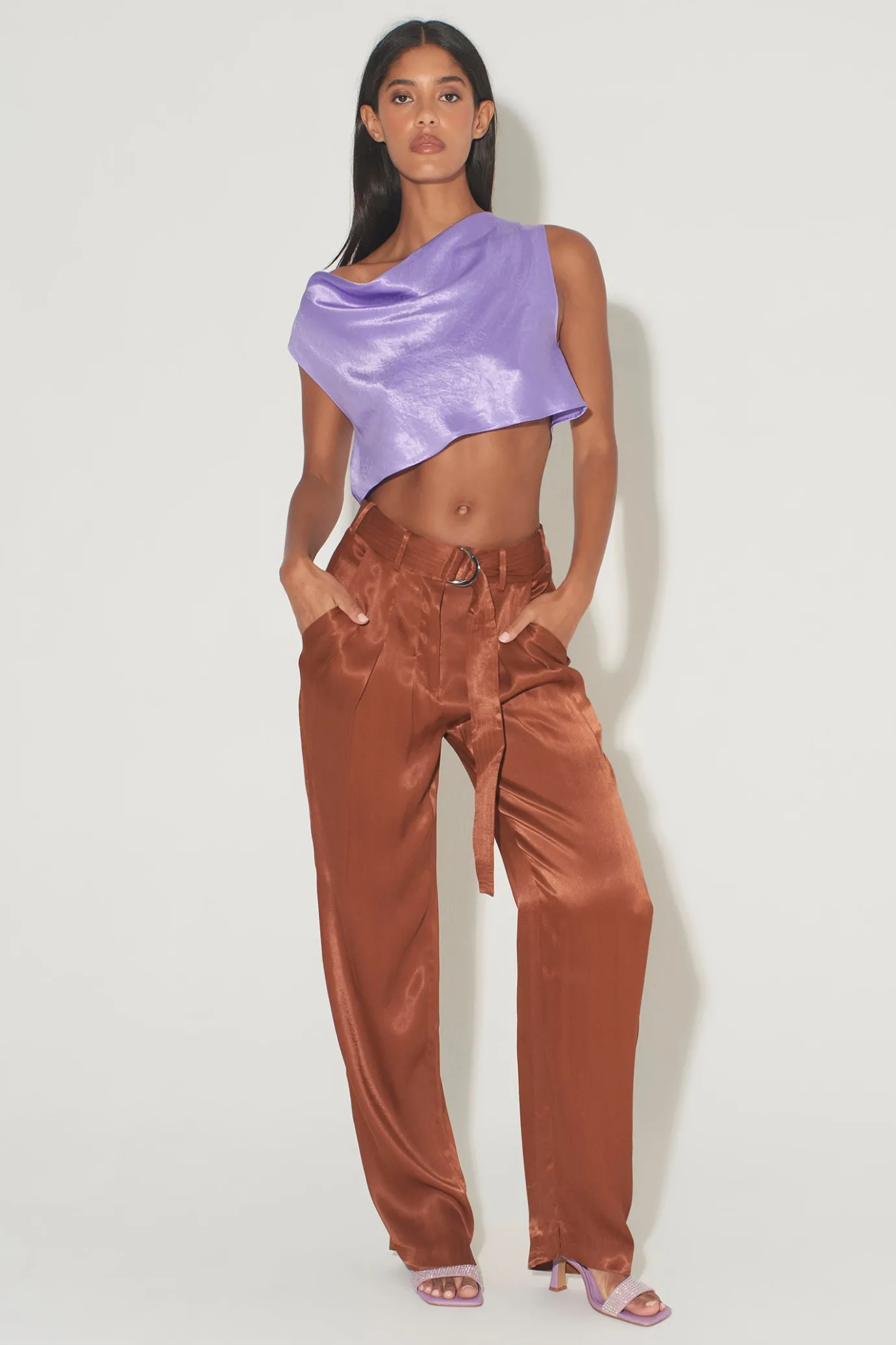 Hansen & Gretel Irina Pant Chestnut Best Sale
