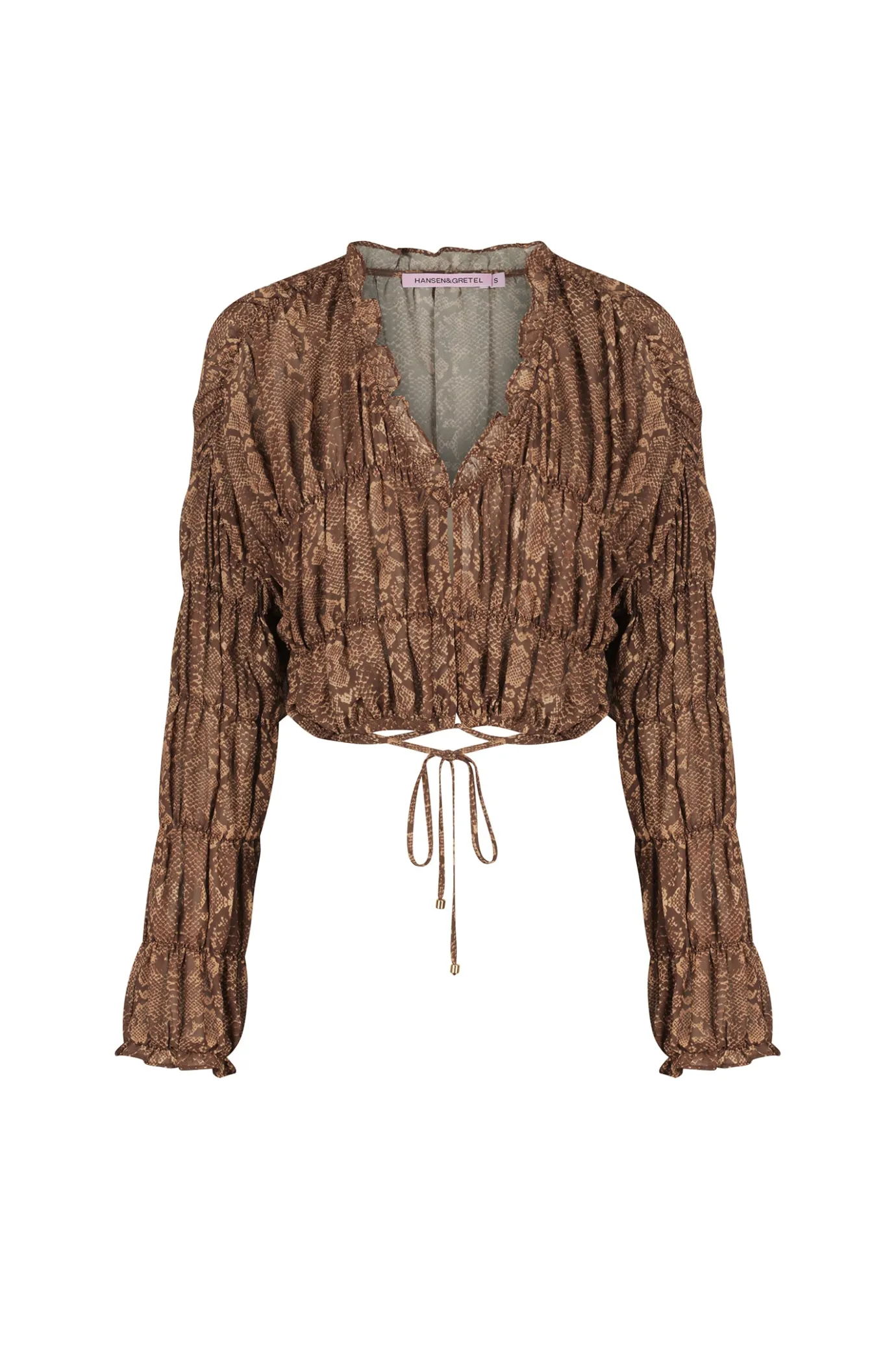 Hansen & Gretel Ithica Gathered Top Serpent Sale