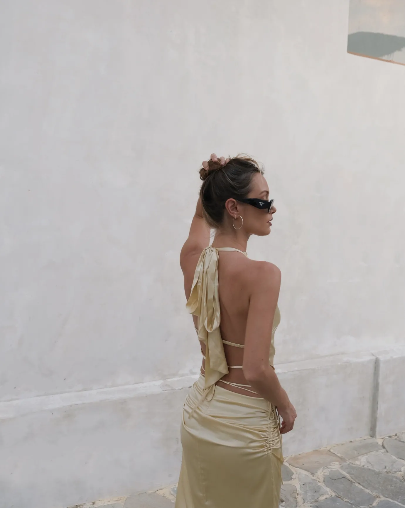 Hansen & Gretel Ives Halter Top Lemon Flash Sale