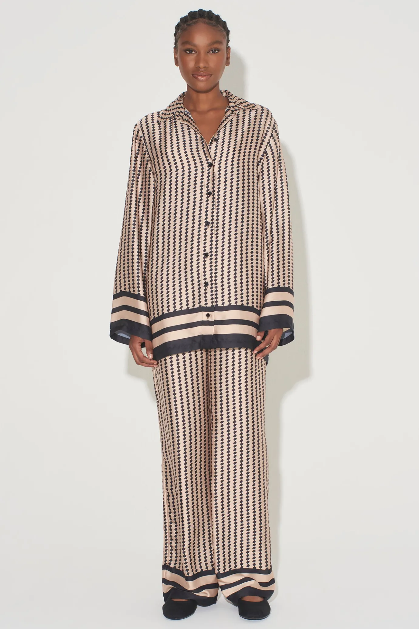 Hansen & Gretel Justine Relaxed Pant Black Diamond Best Sale