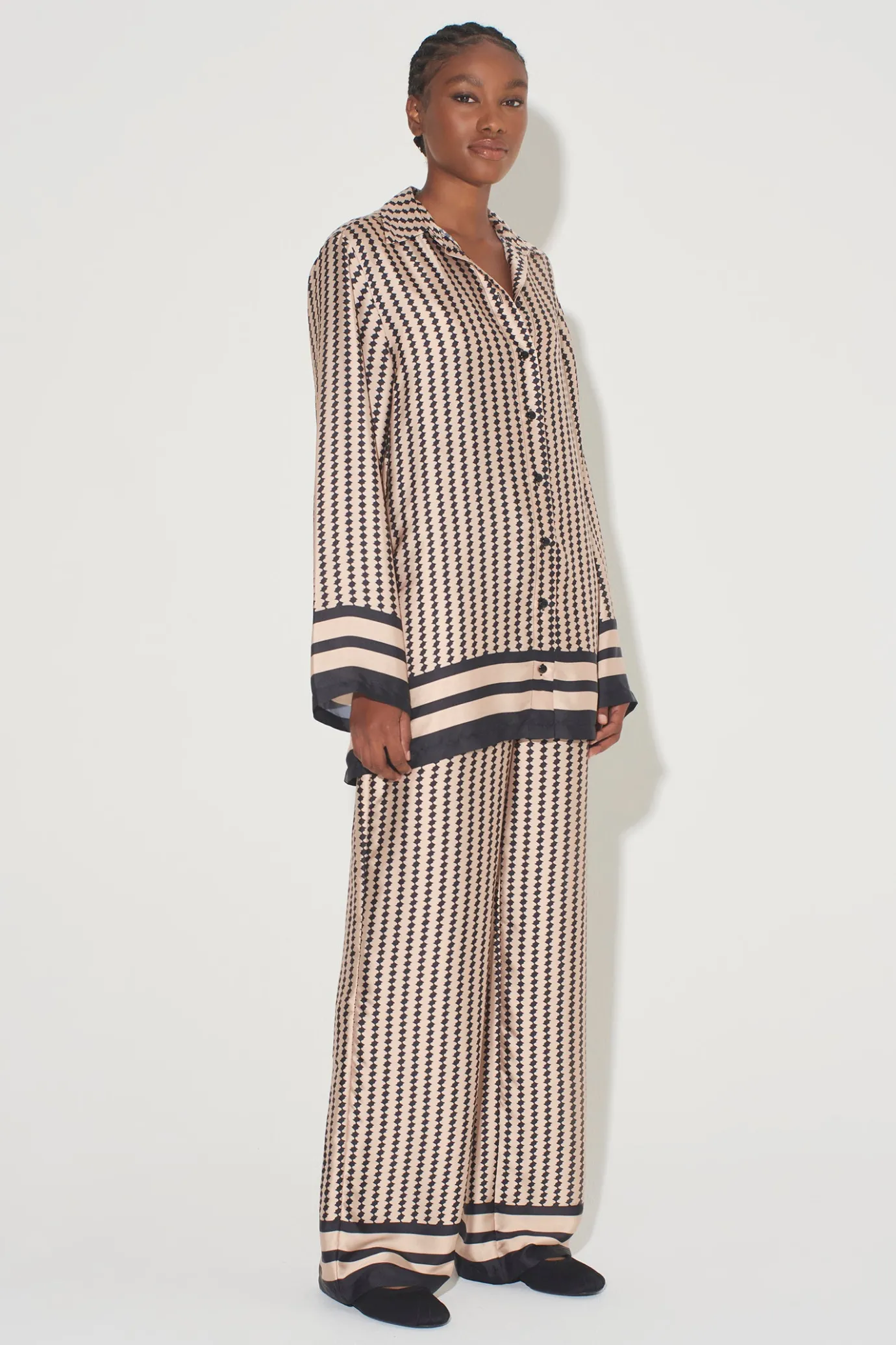 Hansen & Gretel Justine Relaxed Pant Black Diamond Best Sale