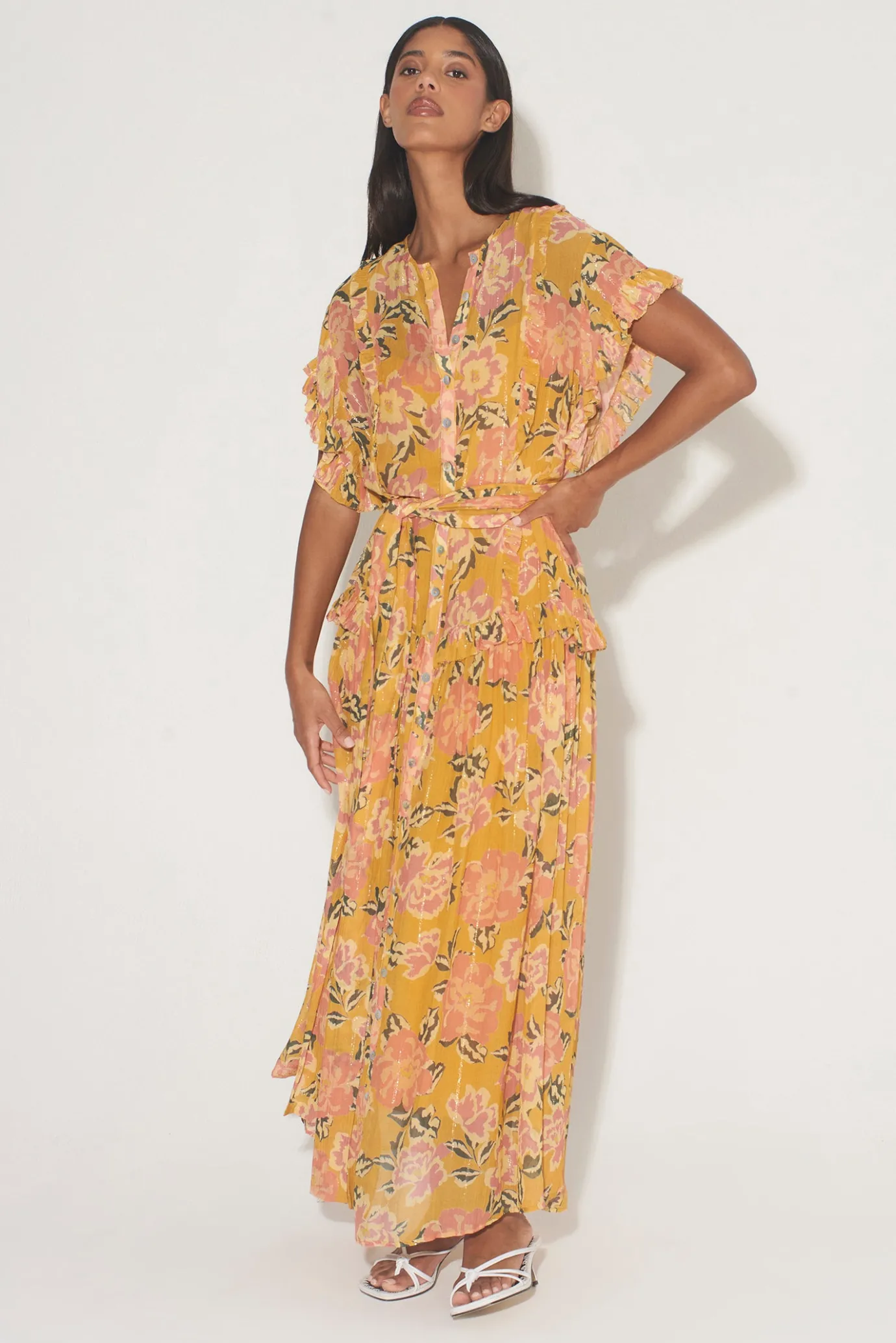 Hansen & Gretel Karen Dress Honey Floral Discount