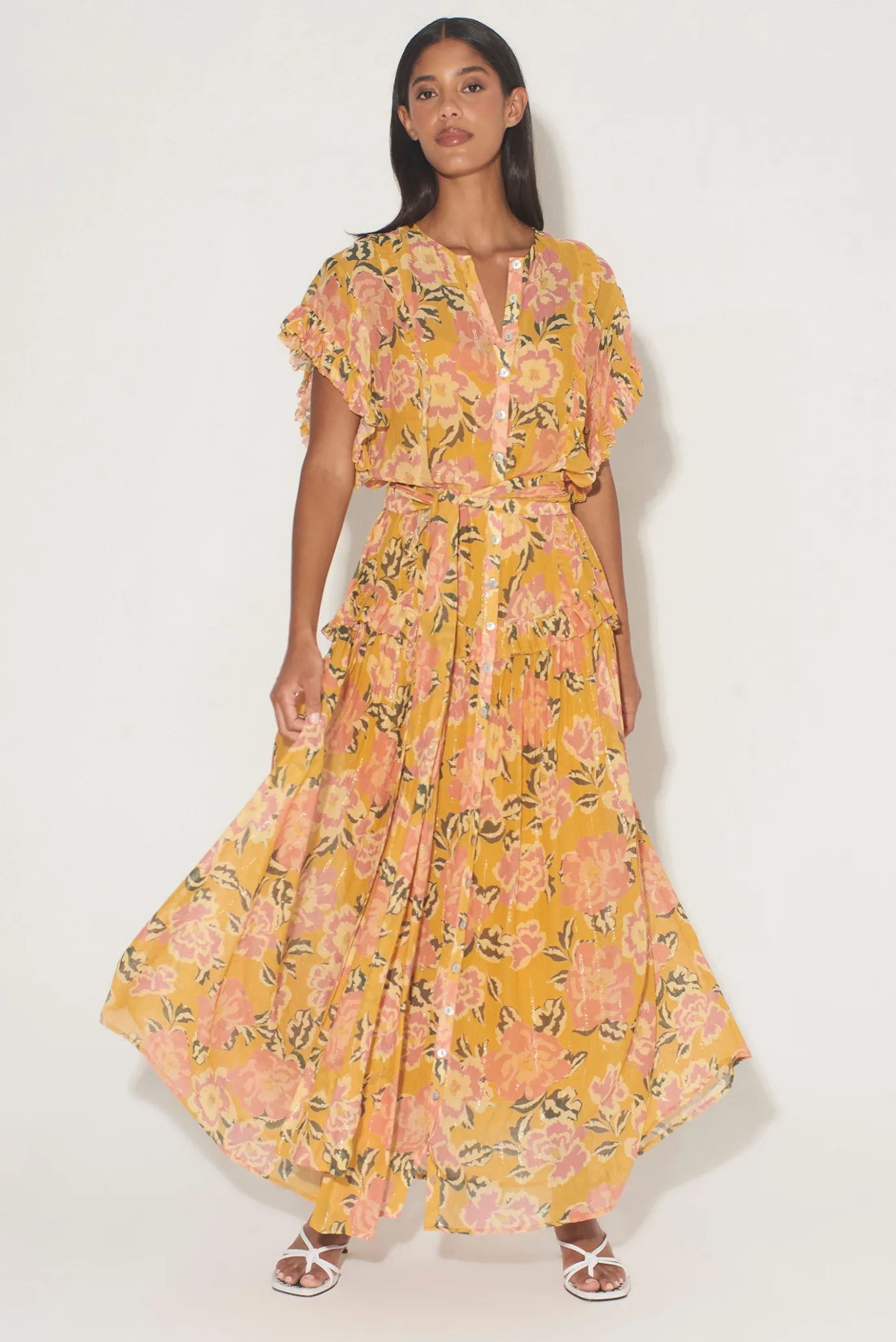 Hansen & Gretel Karen Dress Honey Floral Discount