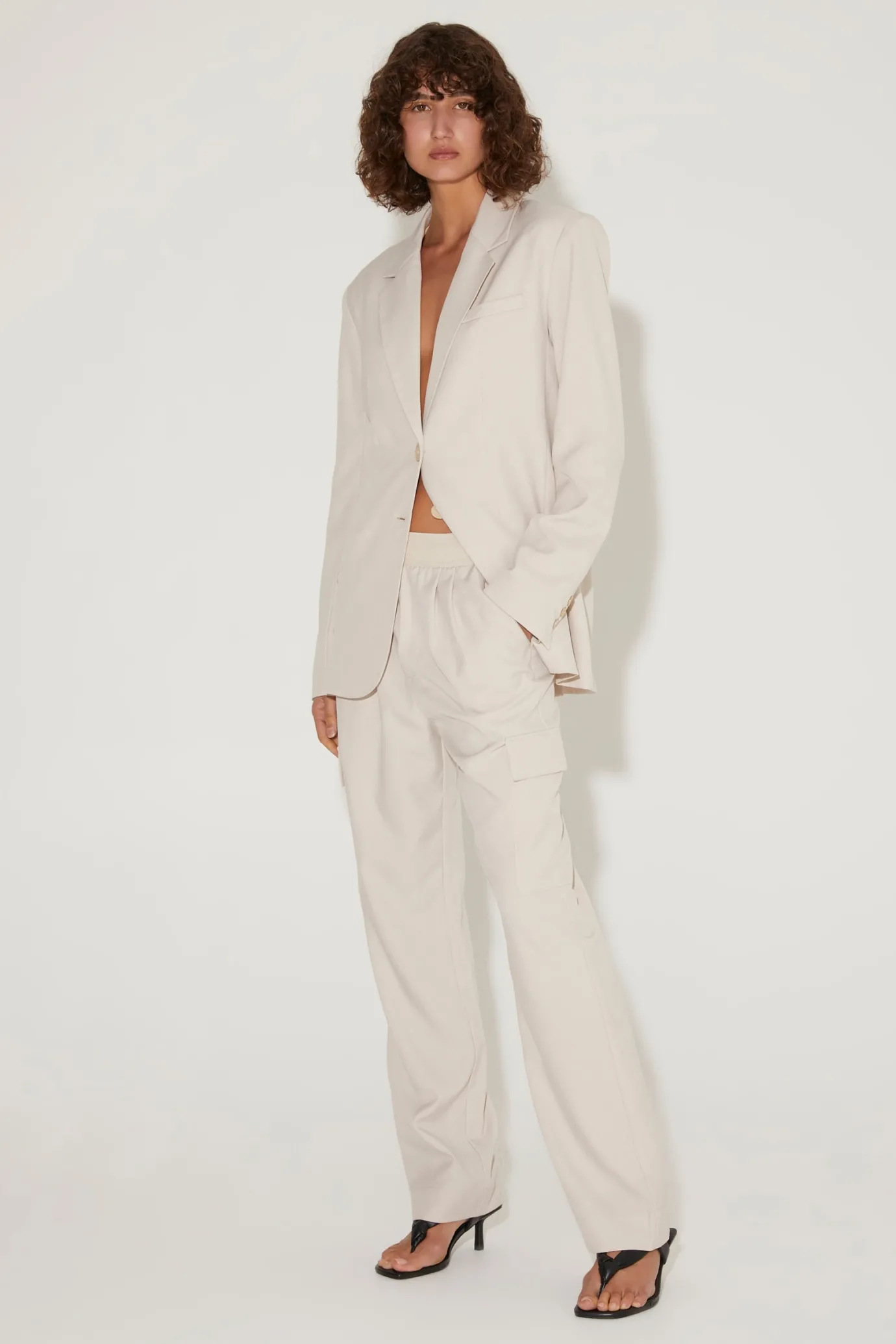 Hansen & Gretel Kravitz Pant Ecru New