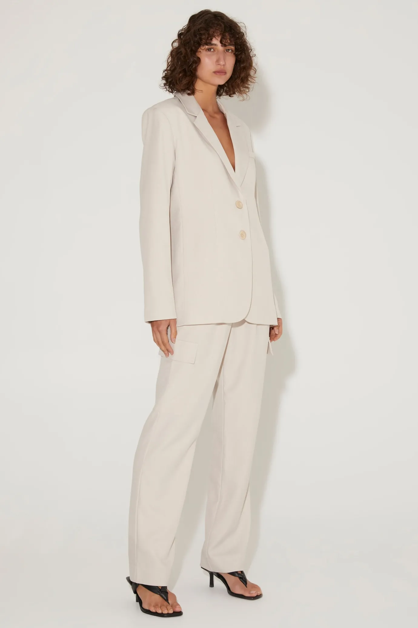 Hansen & Gretel Kravitz Pant Ecru New