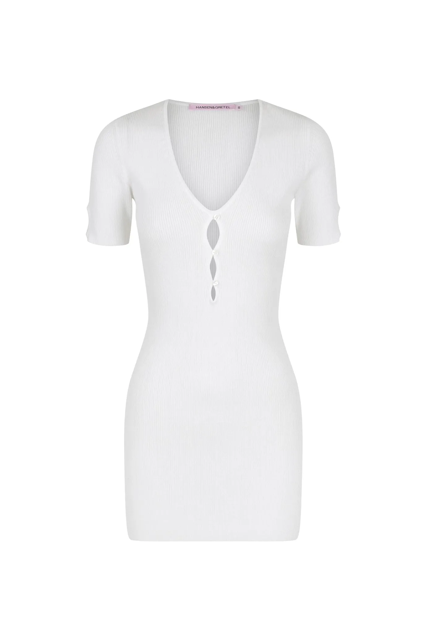 Hansen & Gretel Larsa Dress White Cheap