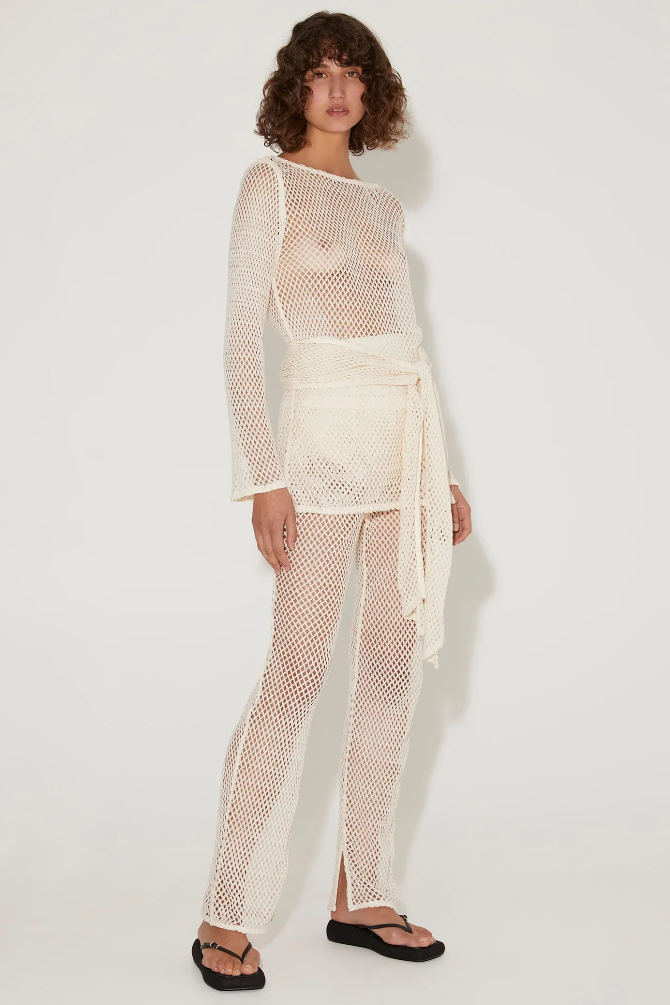 Hansen & Gretel Laruso Pant Ecru Net Discount