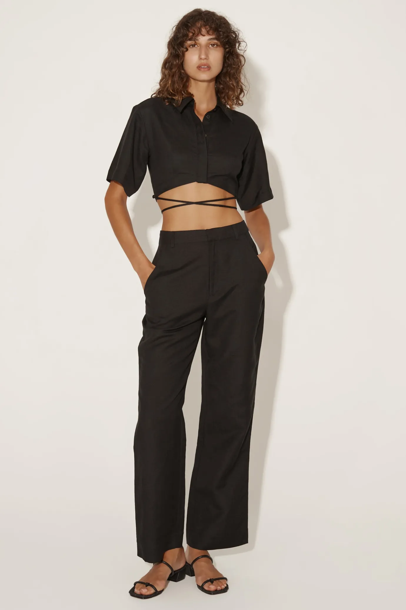 Hansen & Gretel Lettie Top Black Flash Sale