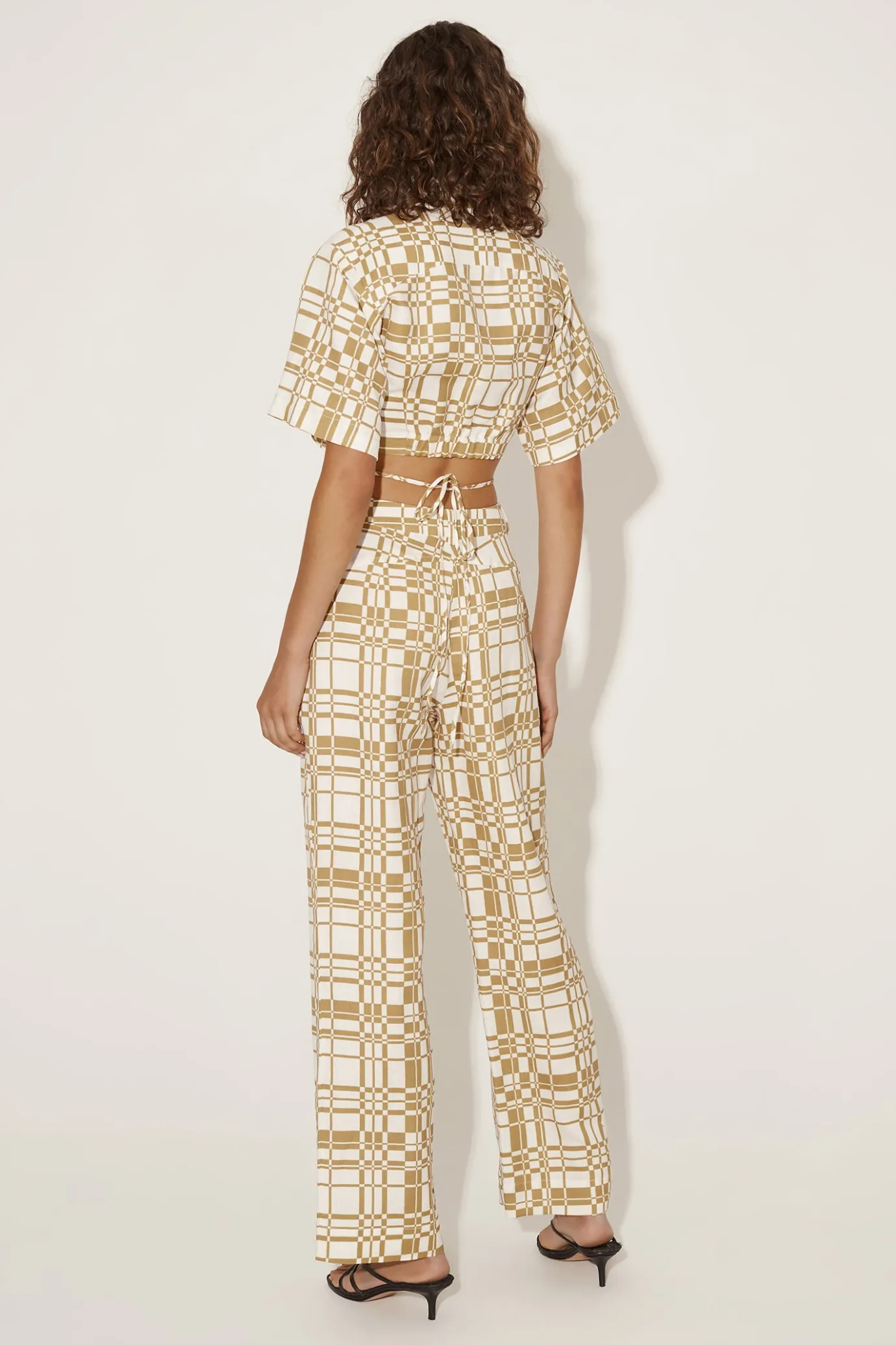 Hansen & Gretel Lettie Top White Checker Outlet