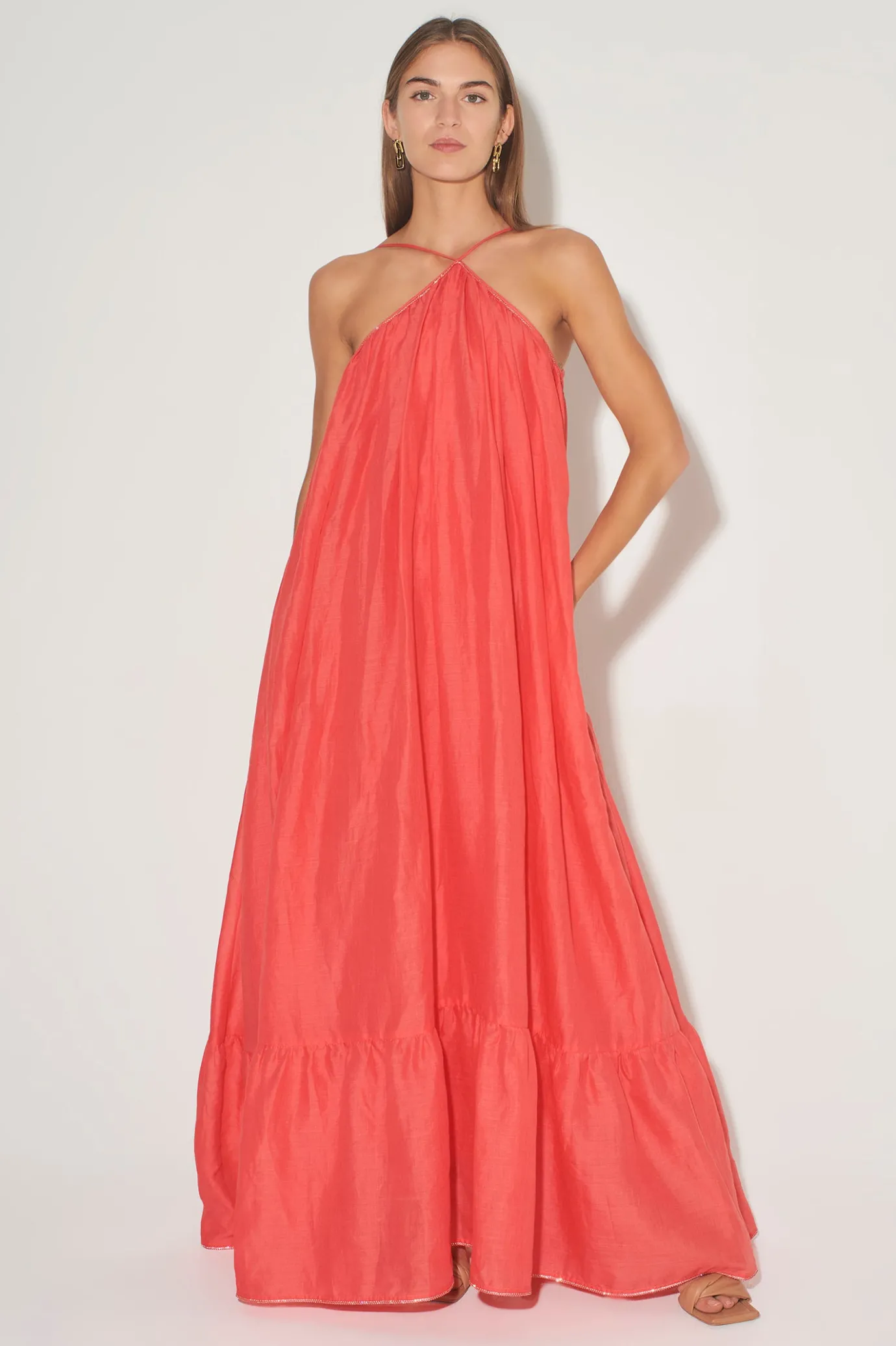Hansen & Gretel Lordes A-Line Gown Watermelon Store