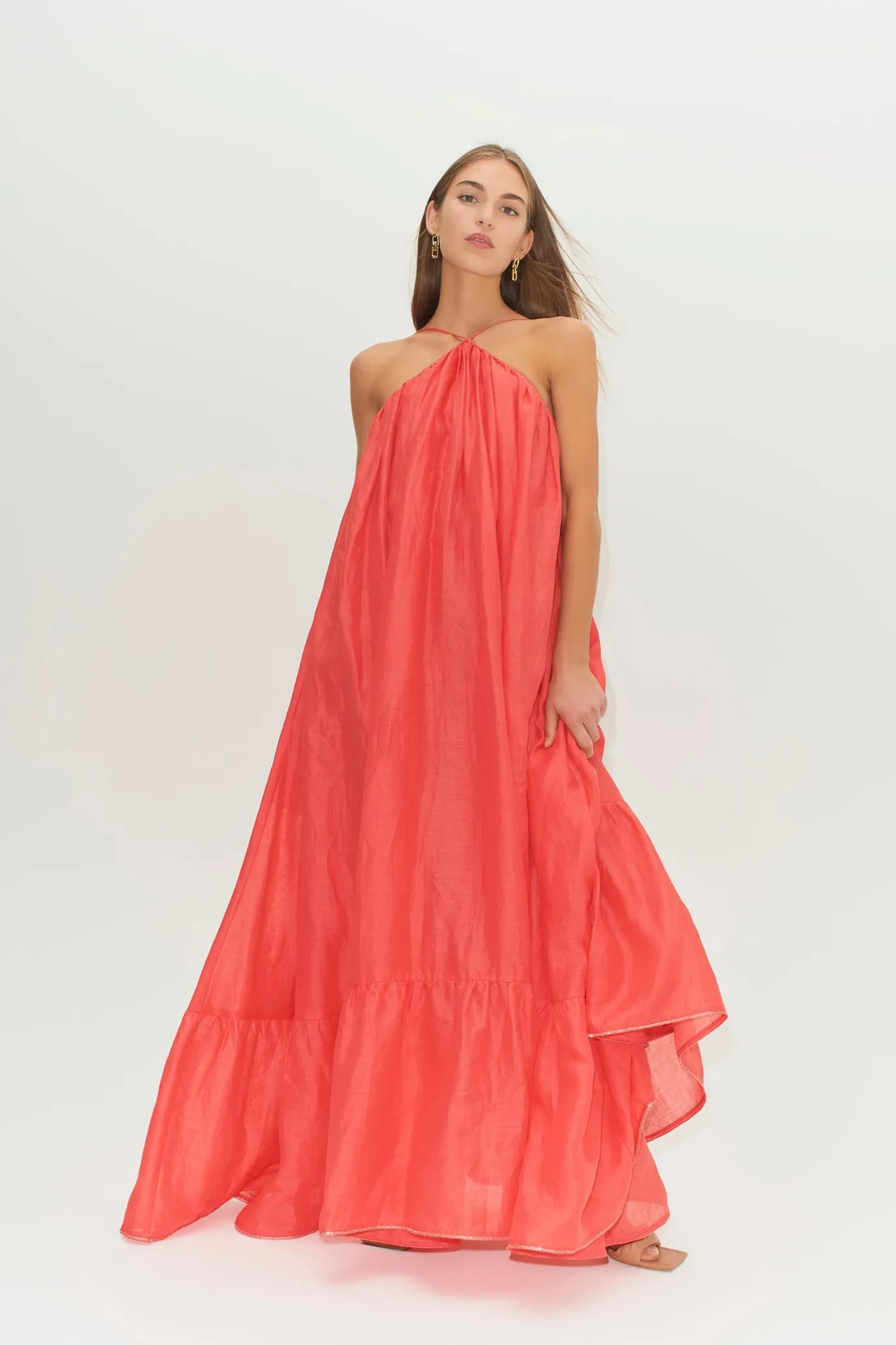 Hansen & Gretel Lordes A-Line Gown Watermelon Store