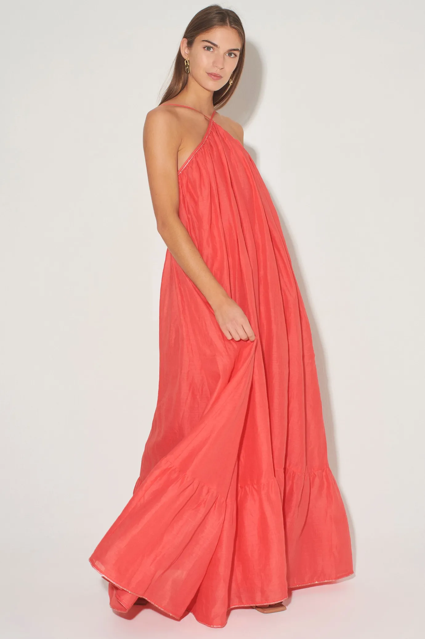 Hansen & Gretel Lordes A-Line Gown Watermelon Store