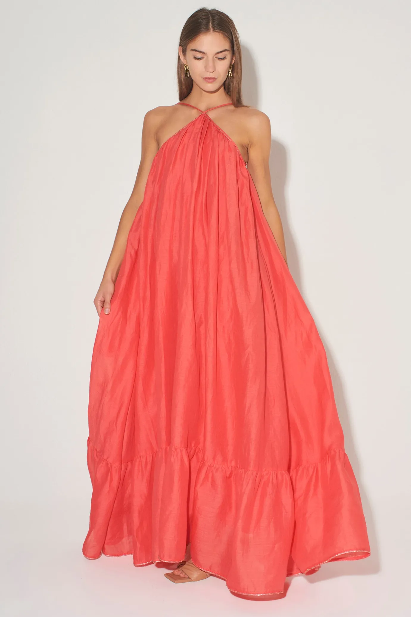 Hansen & Gretel Lordes A-Line Gown Watermelon Store