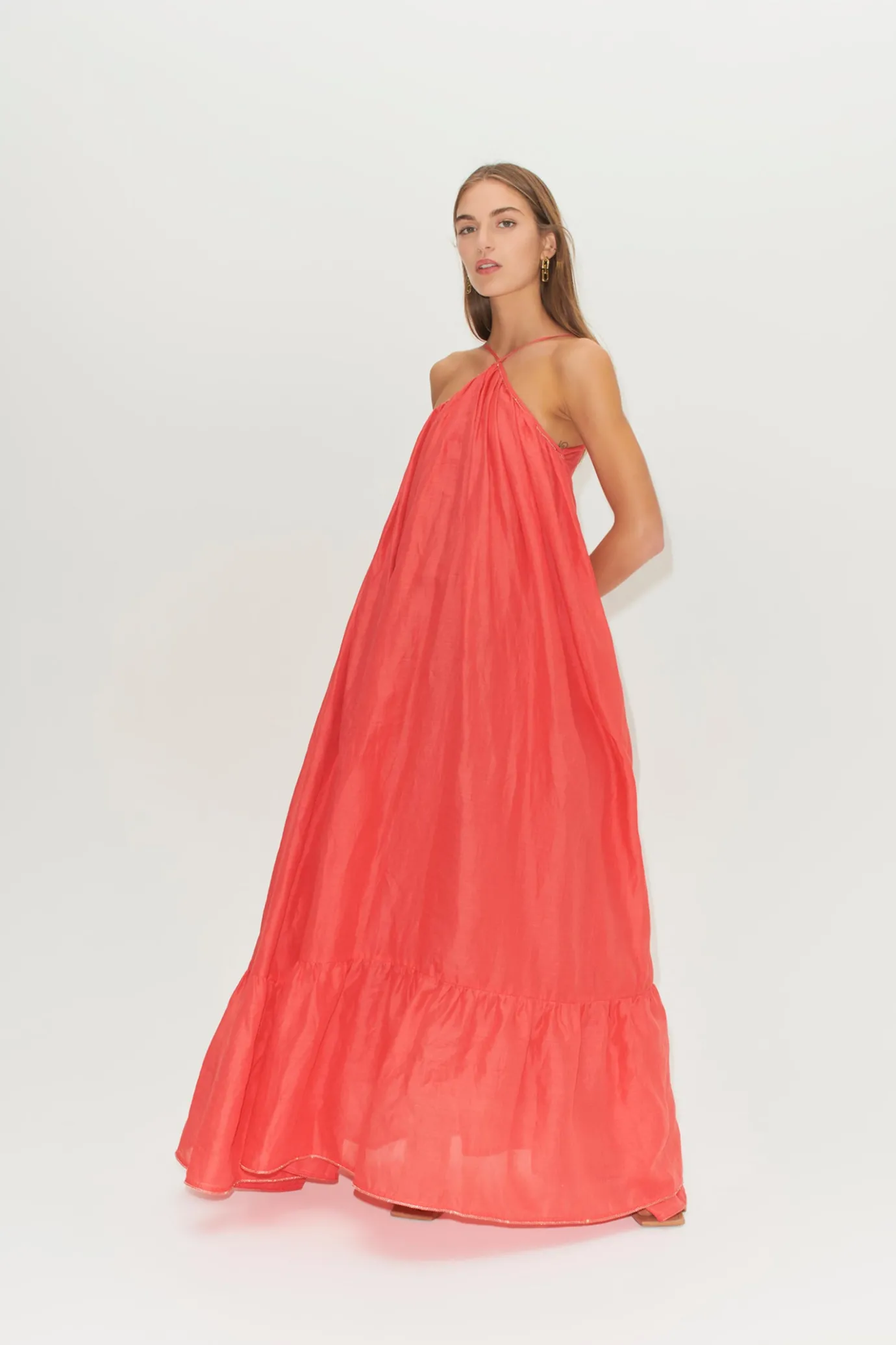 Hansen & Gretel Lordes A-Line Gown Watermelon Store