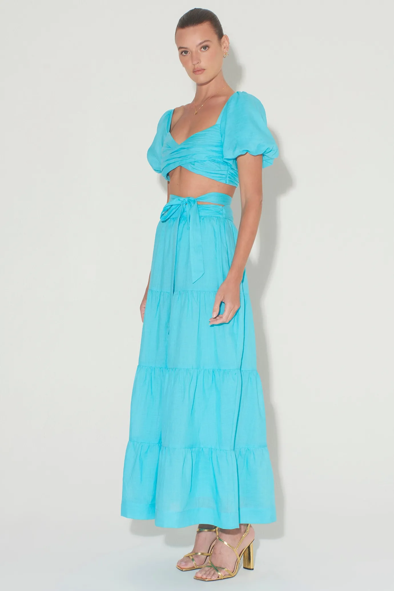 Hansen & Gretel Mae Skirt Azure Flash Sale