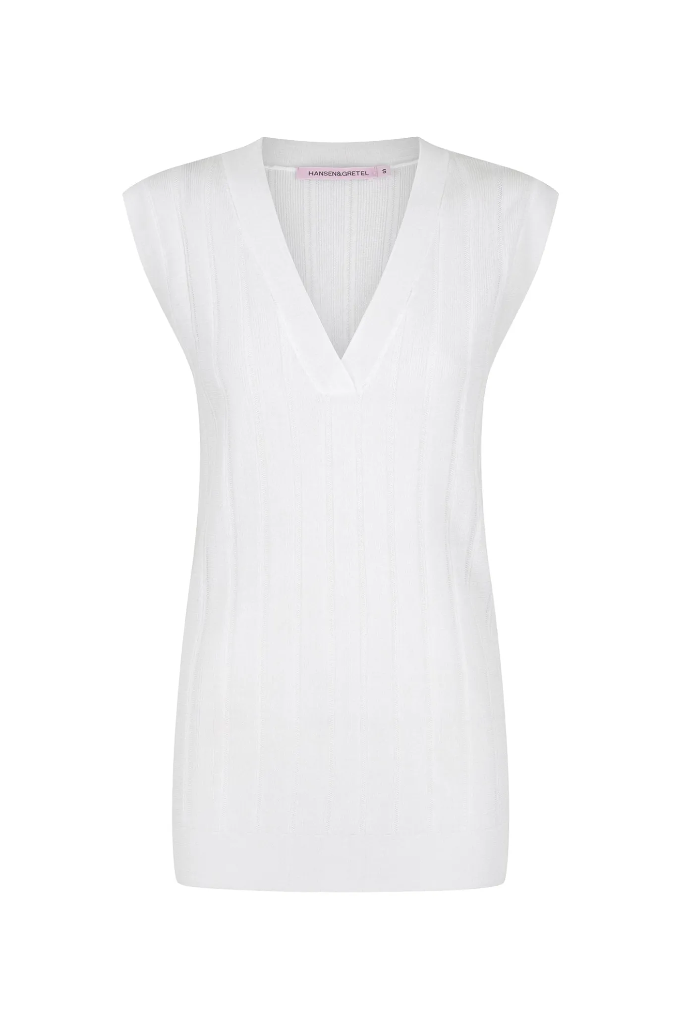 Hansen & Gretel Magnus Vest White Best Sale