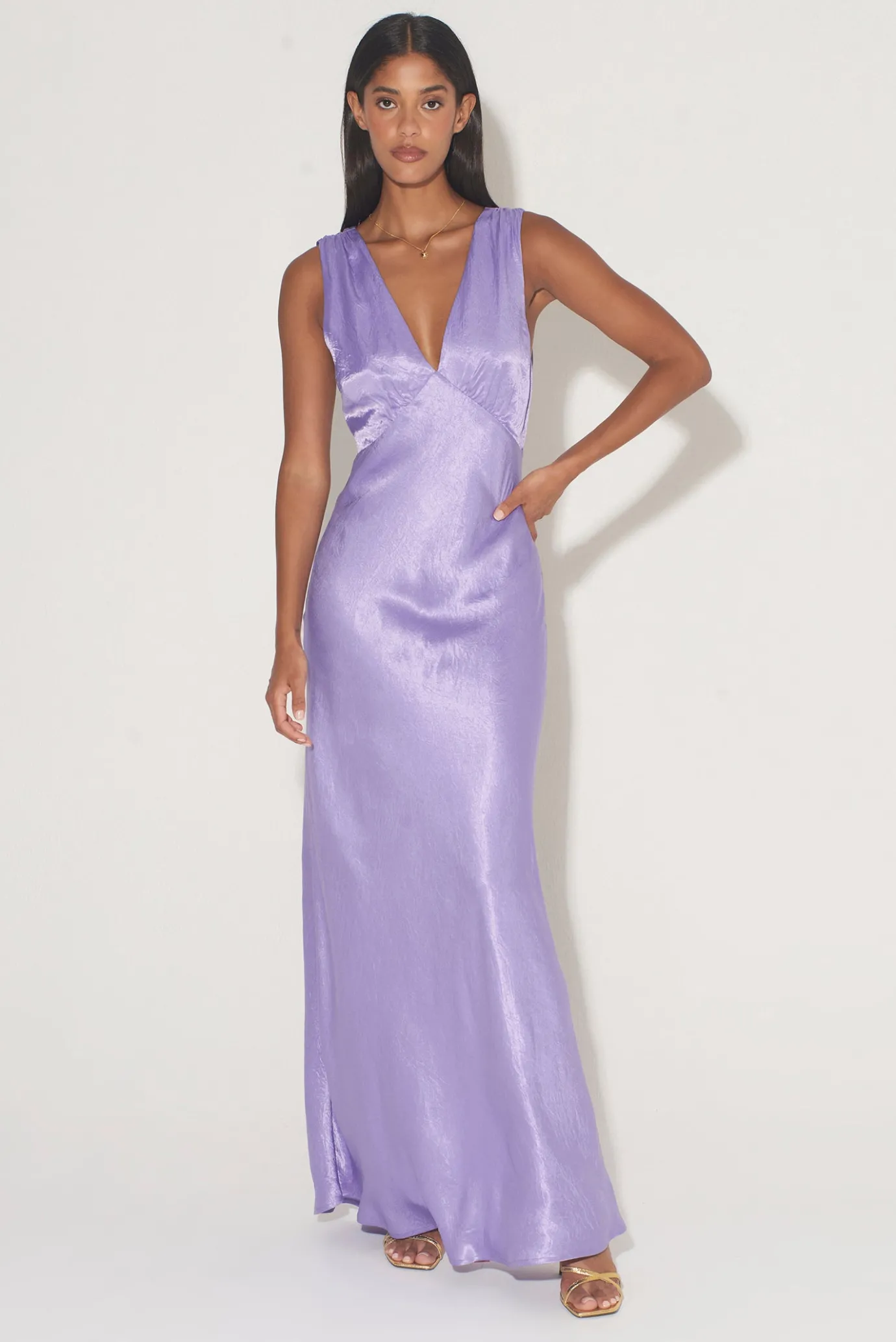 Hansen & Gretel Marcelle Dress Lavender New