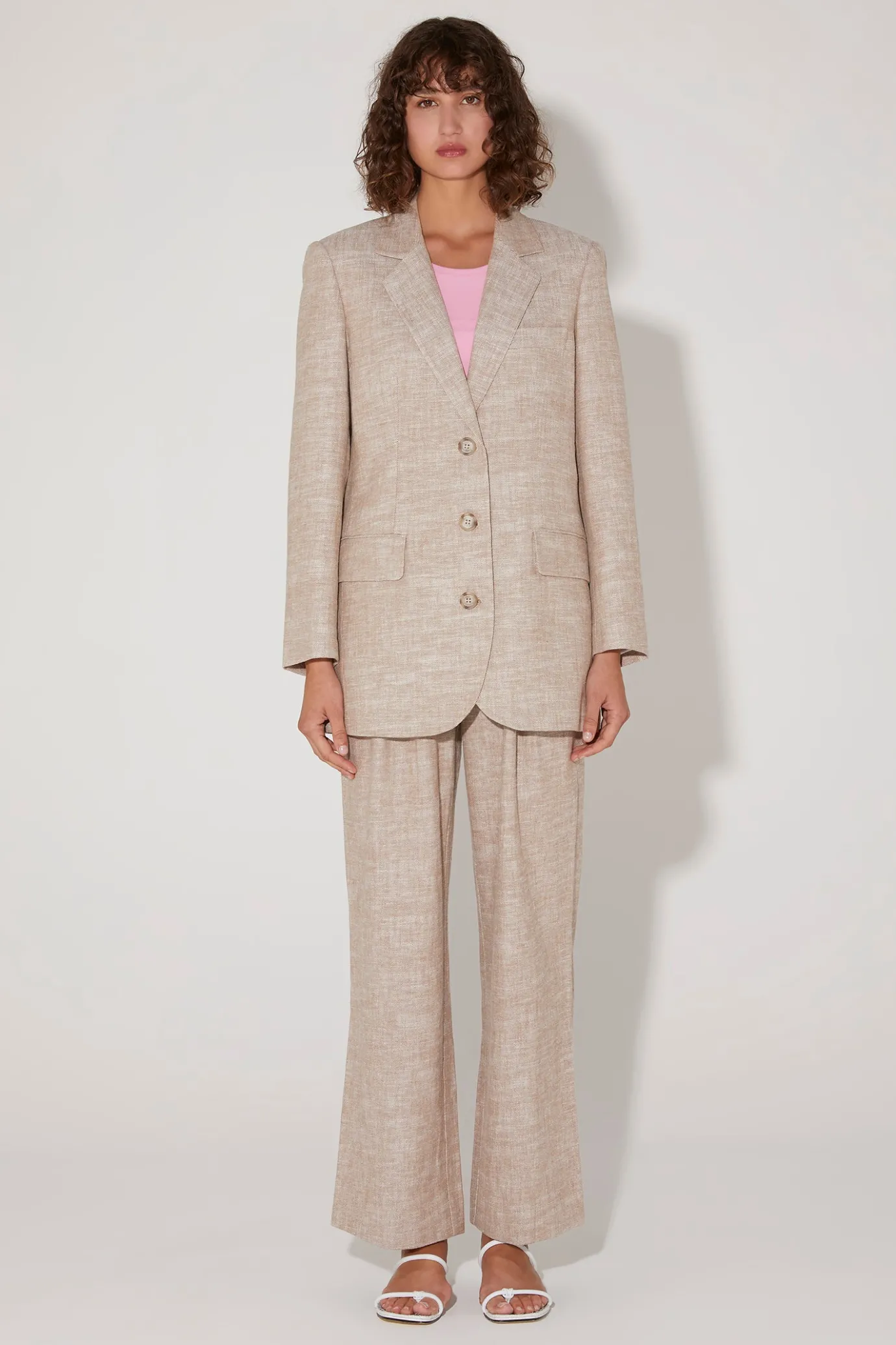 Hansen & Gretel Maurice Relaxed Pant Latte Clearance