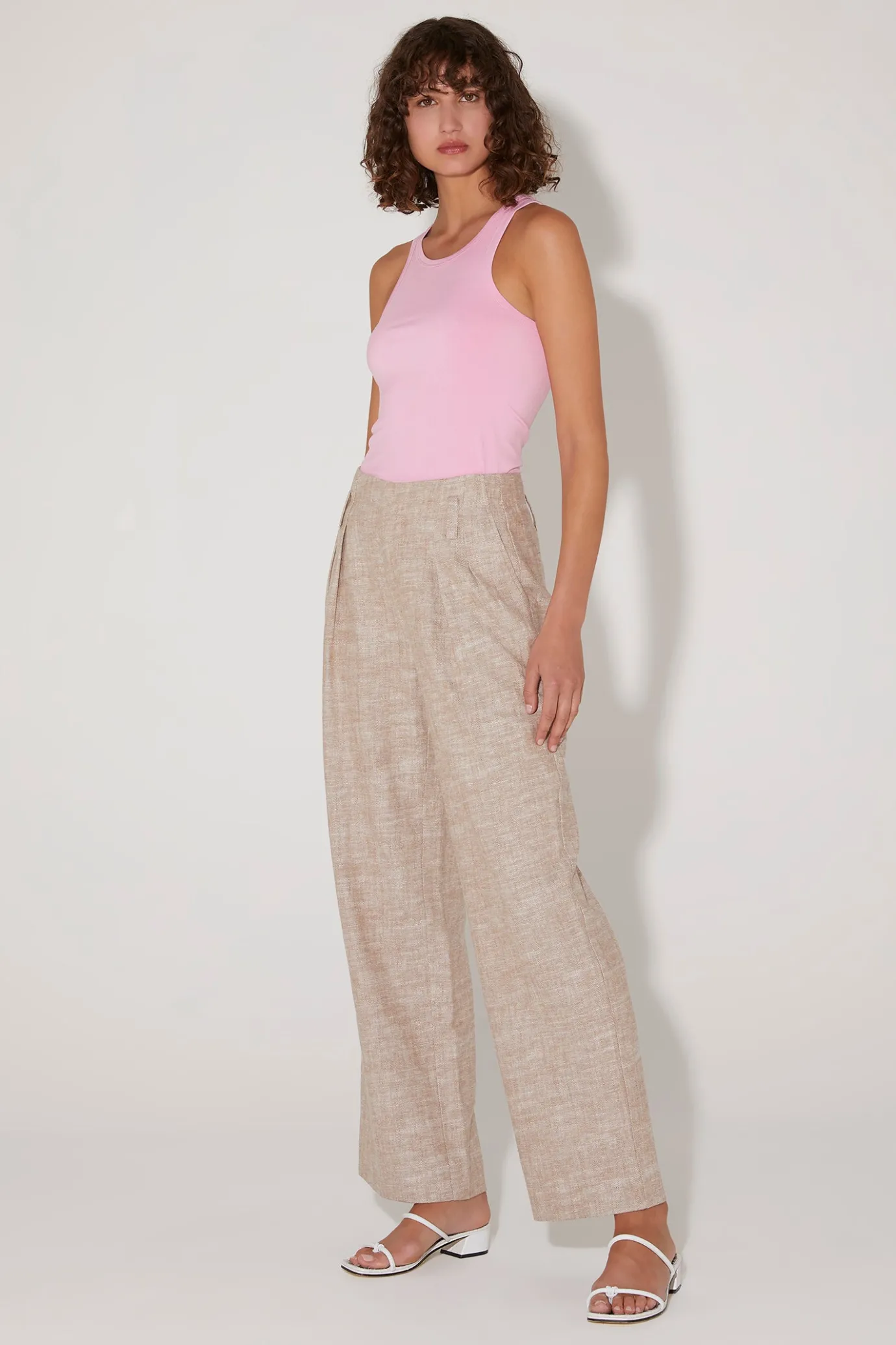 Hansen & Gretel Maurice Relaxed Pant Latte Clearance