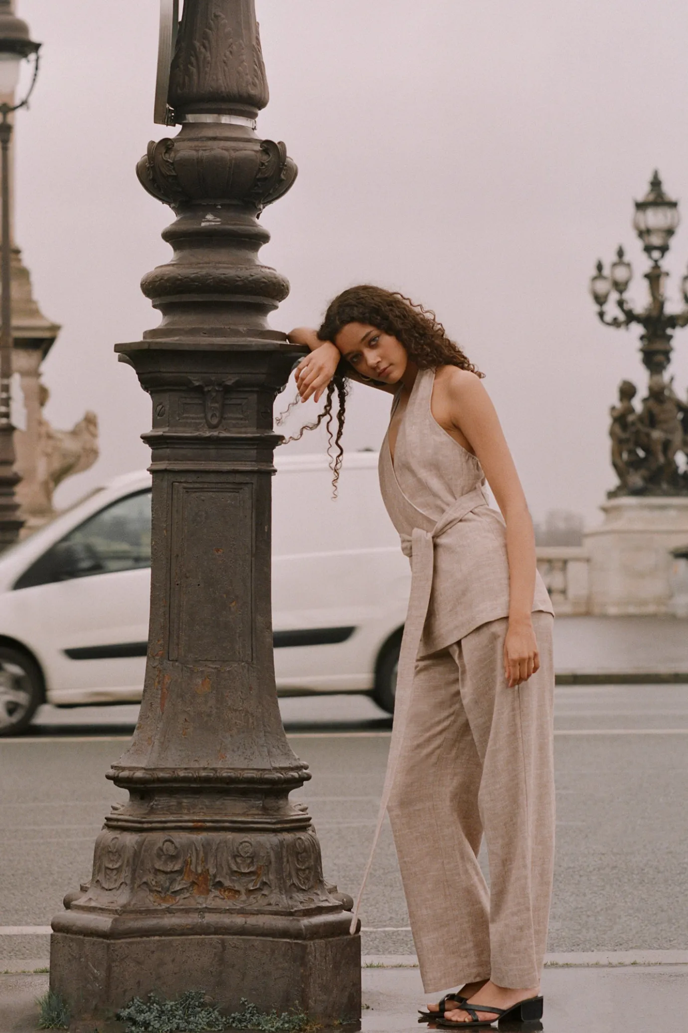 Hansen & Gretel Maurice Relaxed Pant Latte Clearance