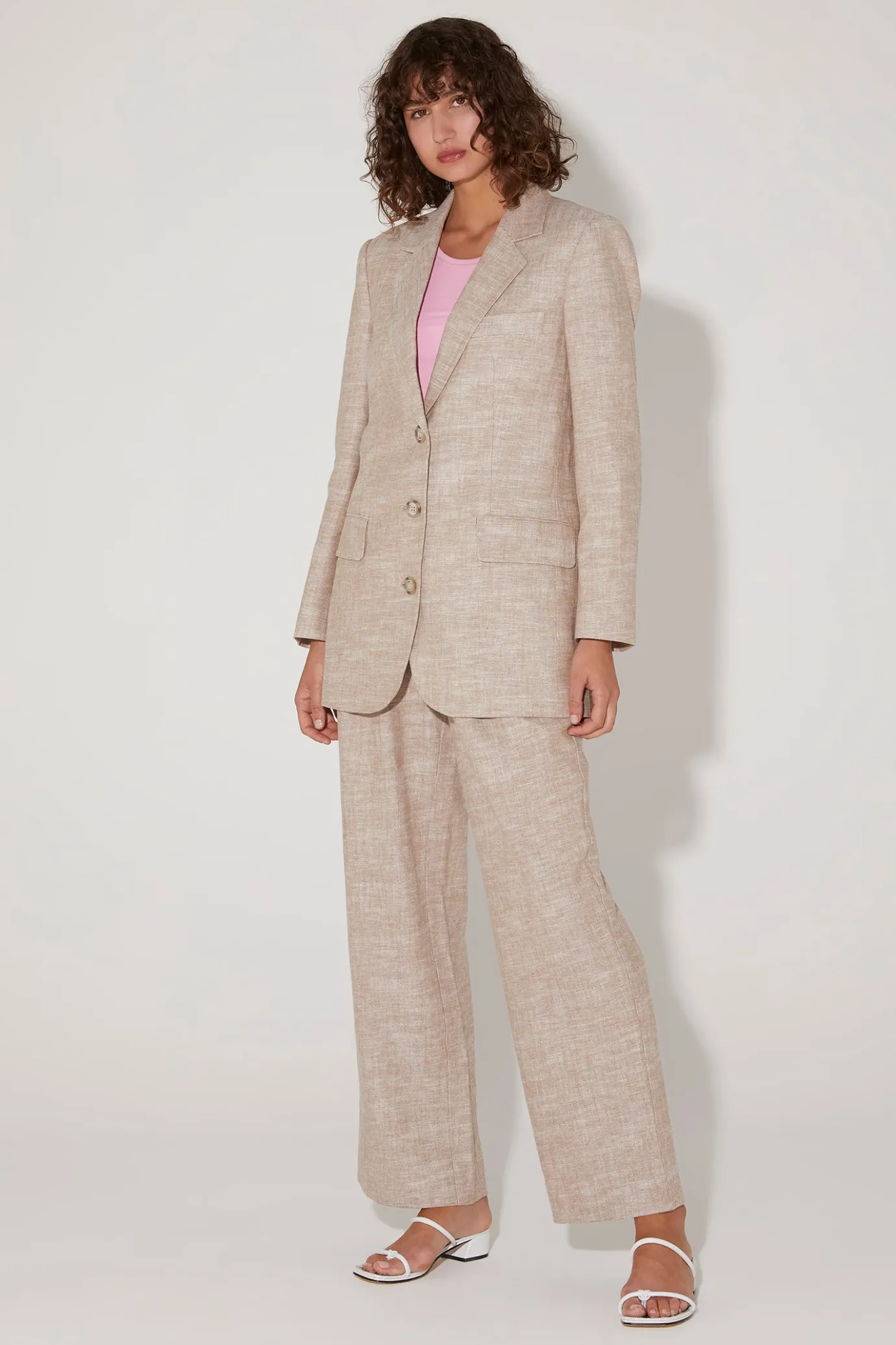 Hansen & Gretel Maurice Relaxed Pant Latte Clearance