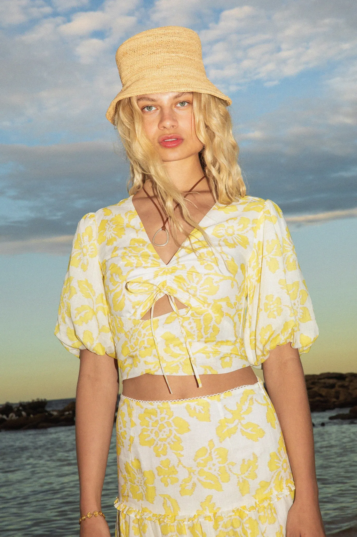 Hansen & Gretel Milly Top Soliel Floral Outlet