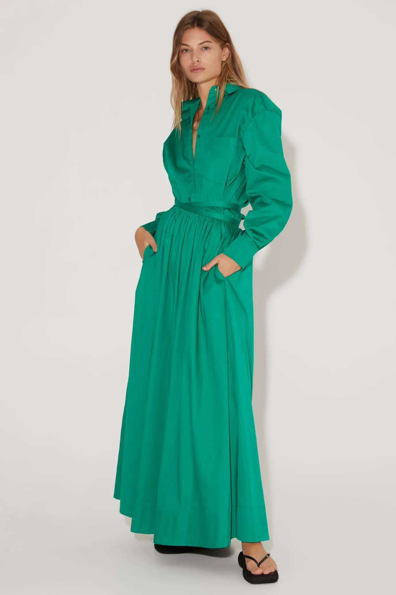 Hansen & Gretel Miriam Skirt Jade Green Clearance