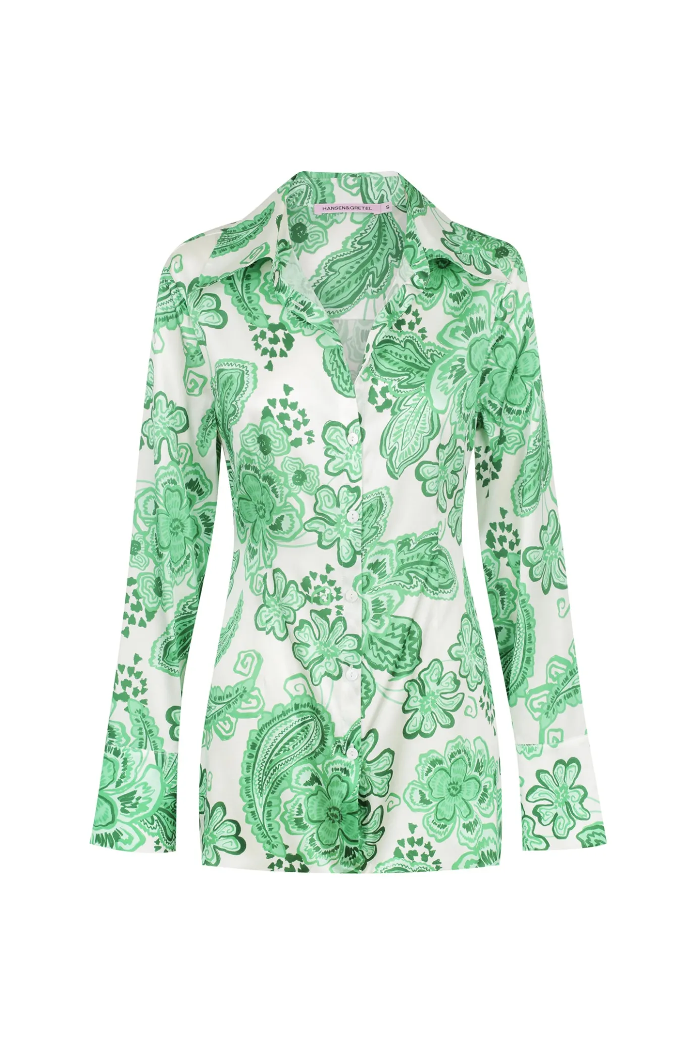 Hansen & Gretel Monsoon Fitted Shirt Greenhouse Cheap