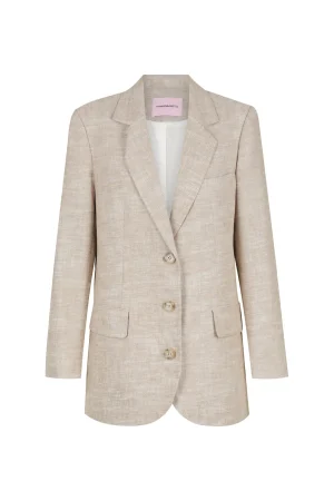 Hansen & Gretel Montana Oversize Blazer Latte Cheap