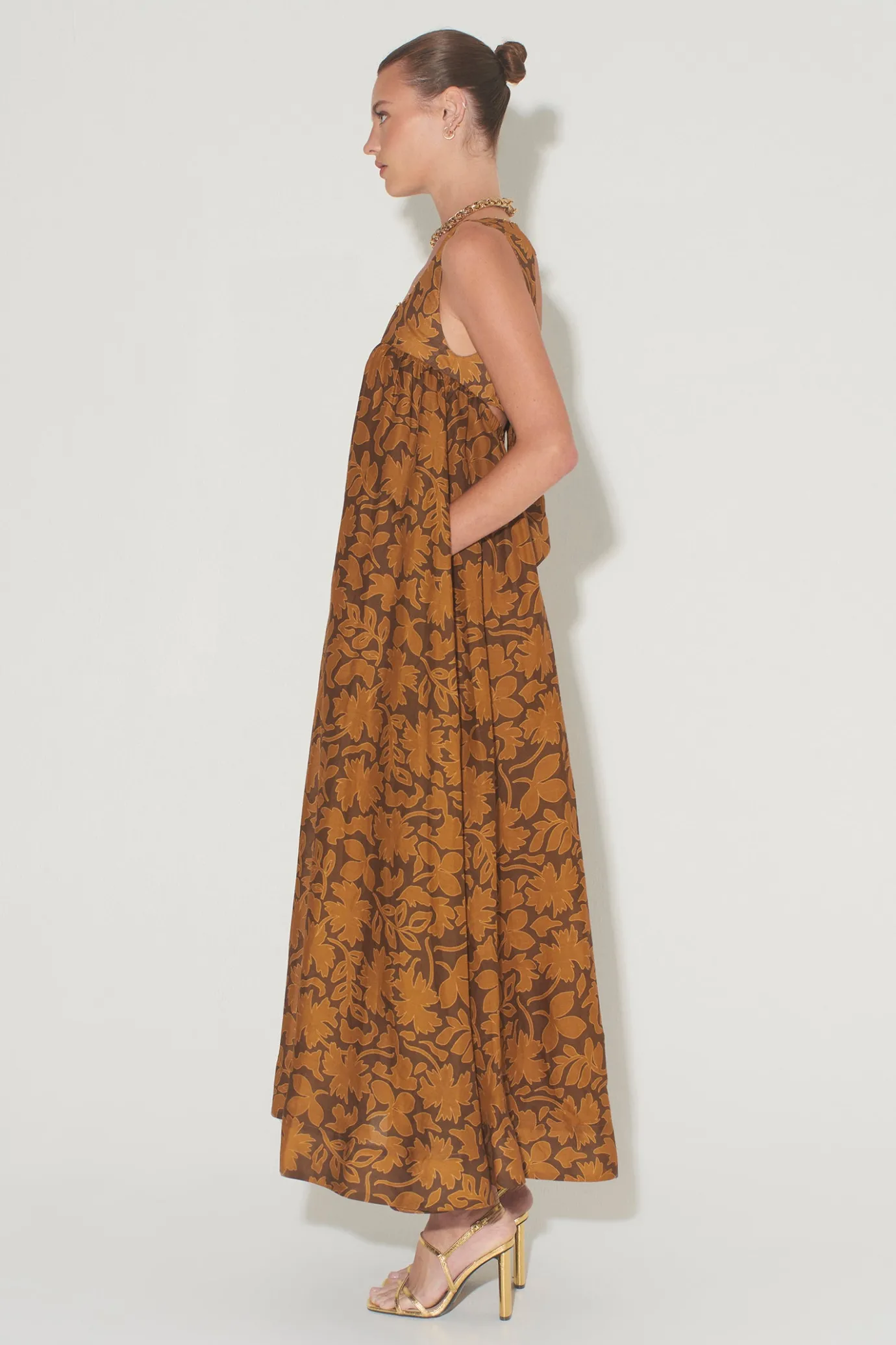 Hansen & Gretel Paloma Dress Cocoa Leaf Outlet