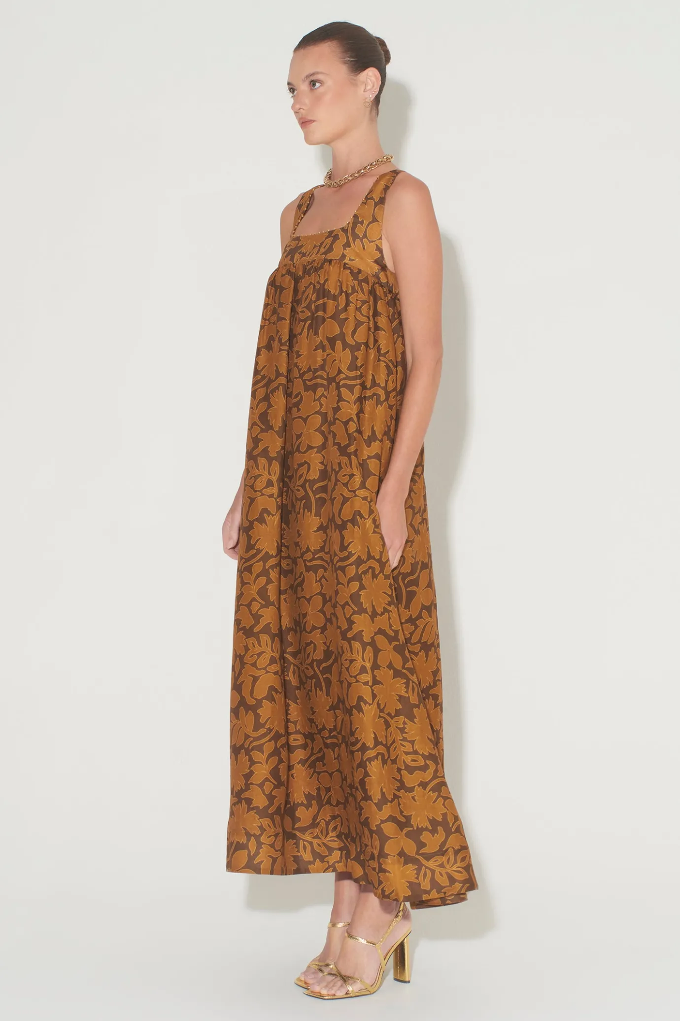 Hansen & Gretel Paloma Dress Cocoa Leaf Outlet