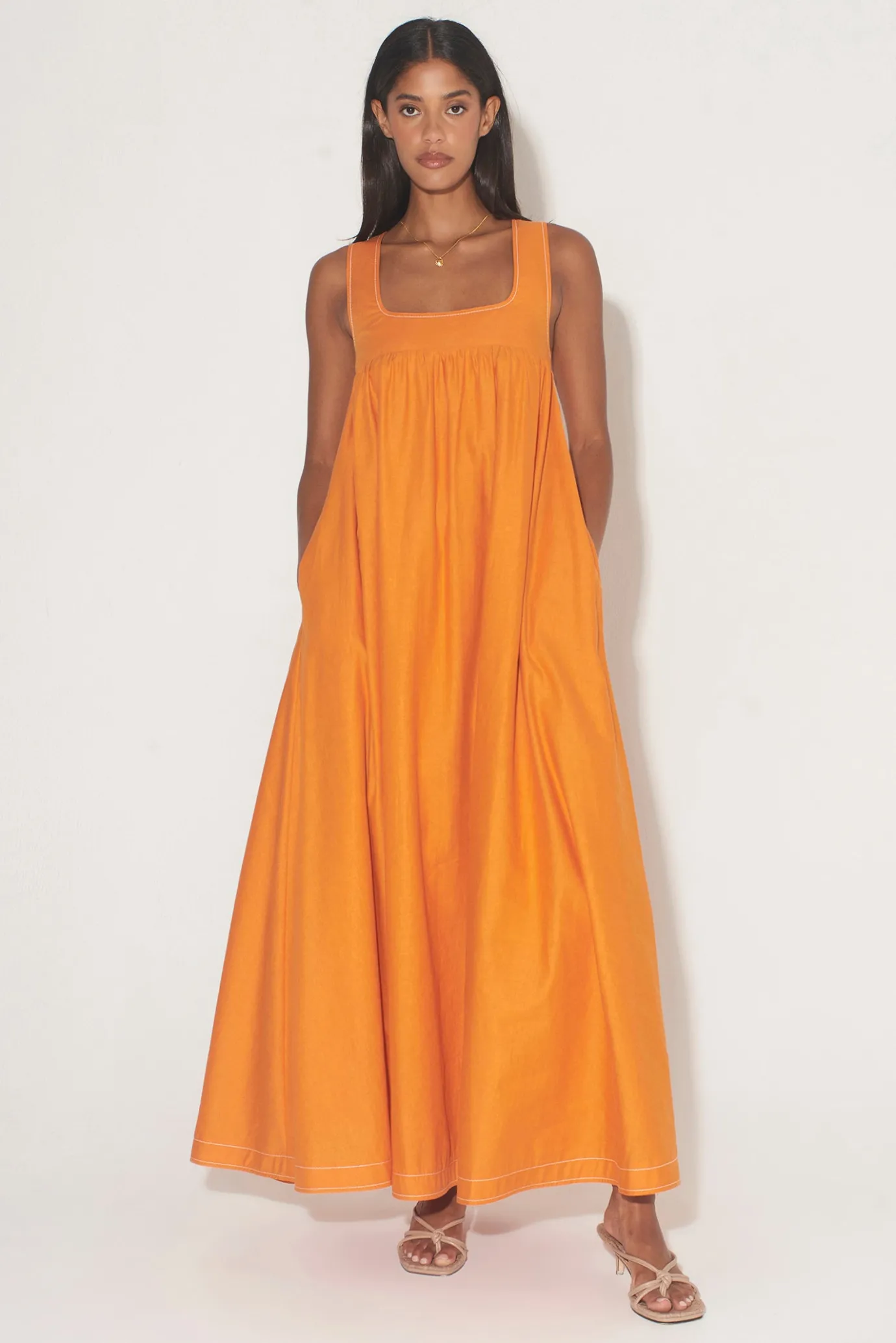 Hansen & Gretel Paloma Dress Tangerine Best Sale