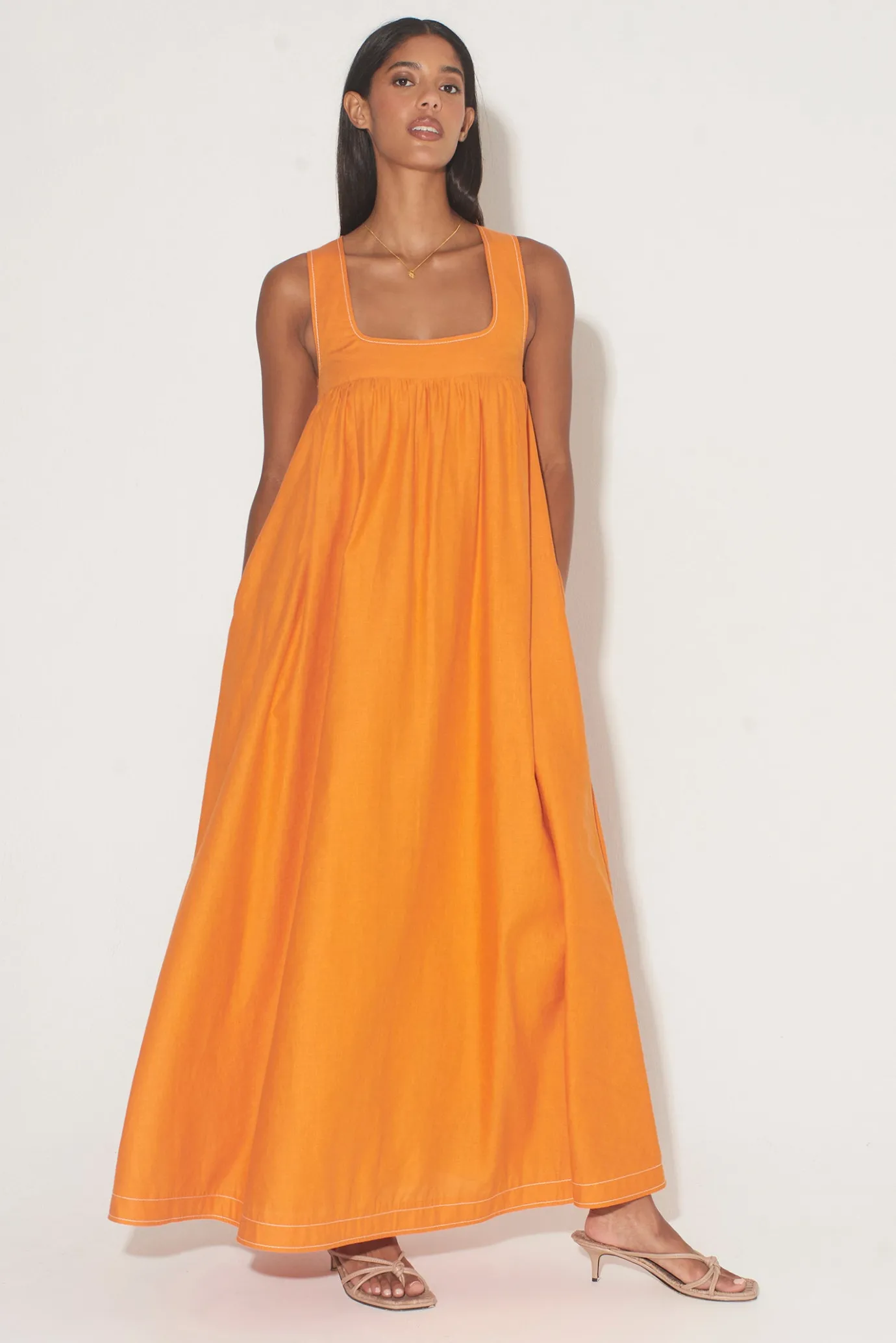Hansen & Gretel Paloma Dress Tangerine Best Sale