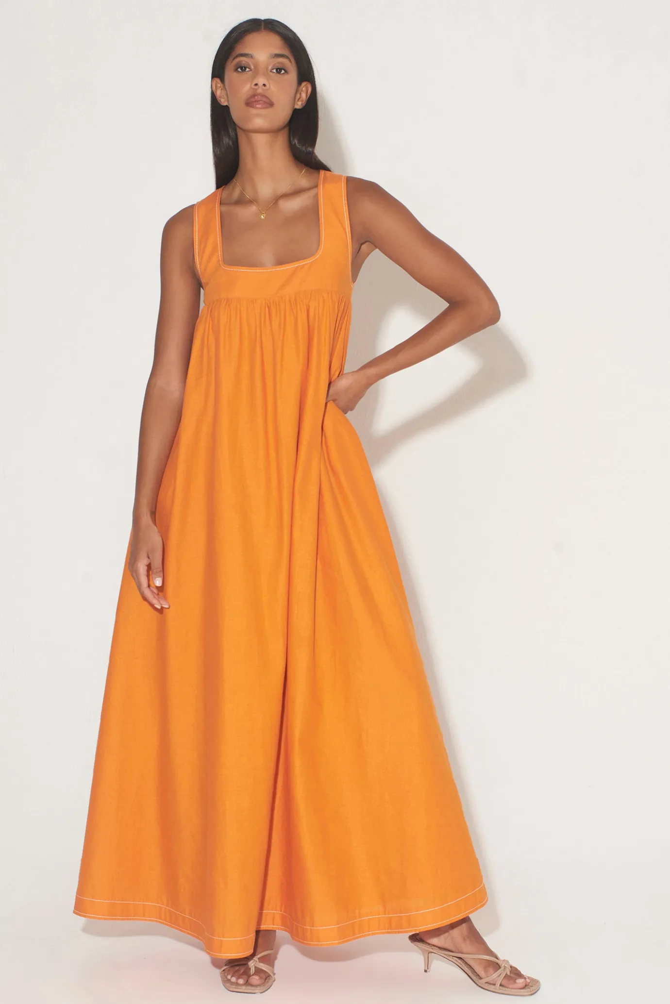Hansen & Gretel Paloma Dress Tangerine Best Sale