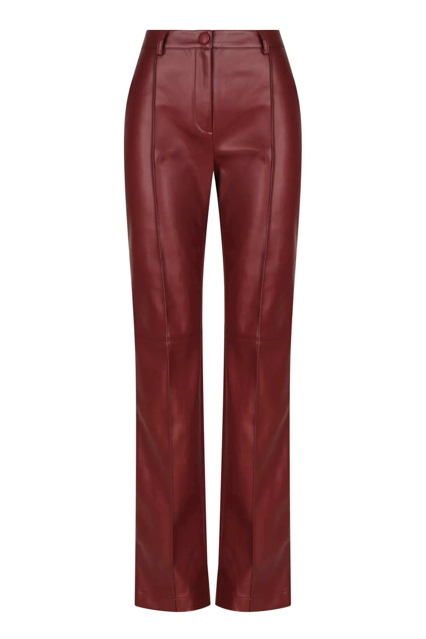 Hansen & Gretel Pam Fitted Leather Pant Shiraz Sale