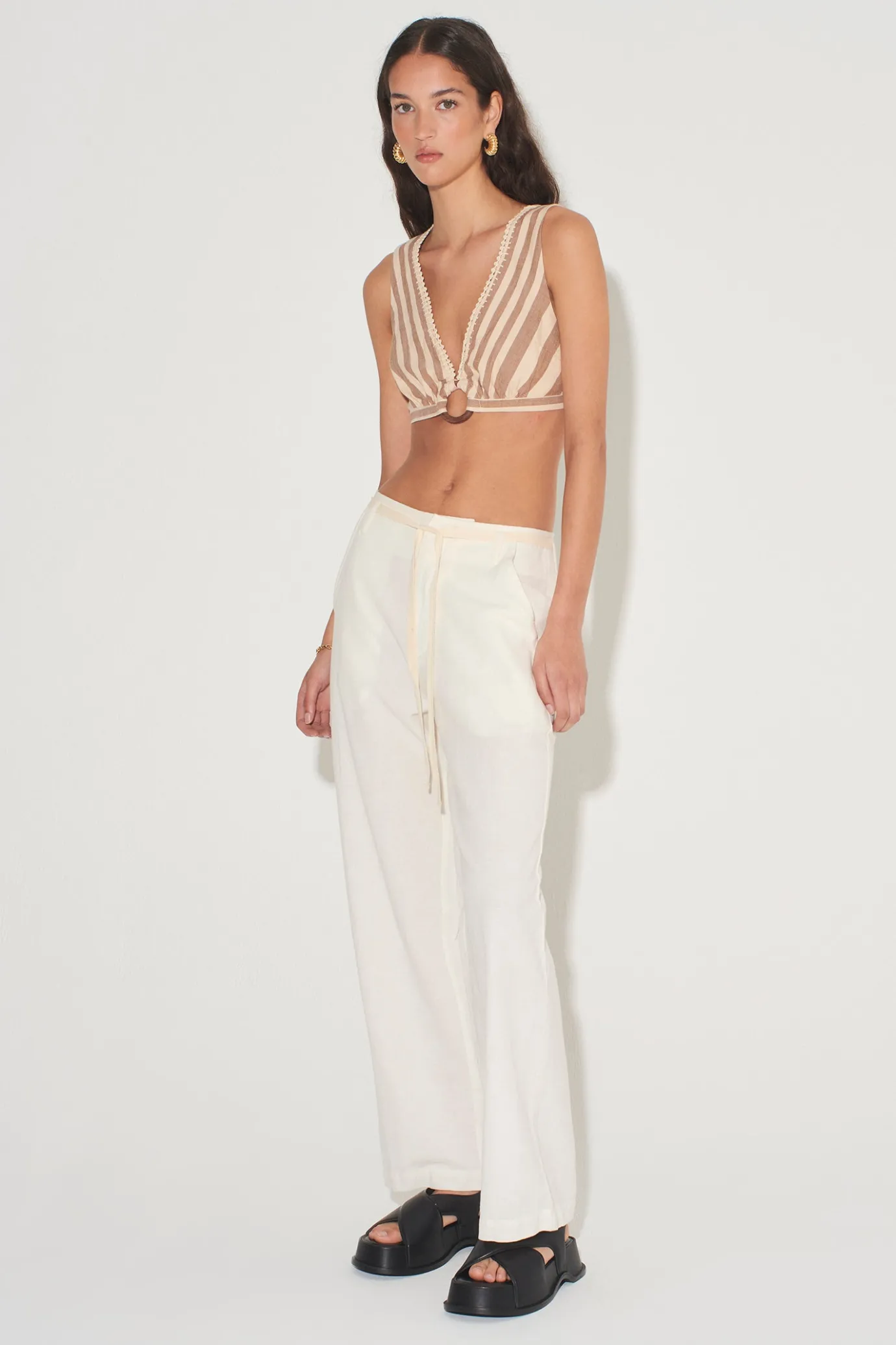 Hansen & Gretel Pearl Top Stripe Handloom Best