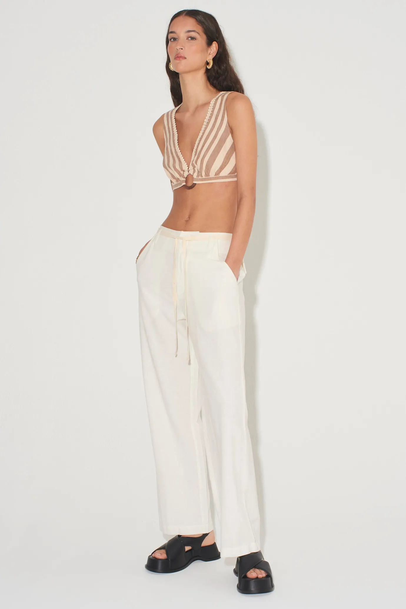 Hansen & Gretel Pearl Top Stripe Handloom Best