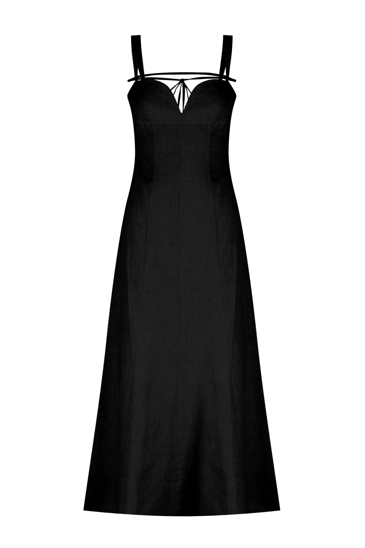 Hansen & Gretel Porter Midi Dress Black Outlet