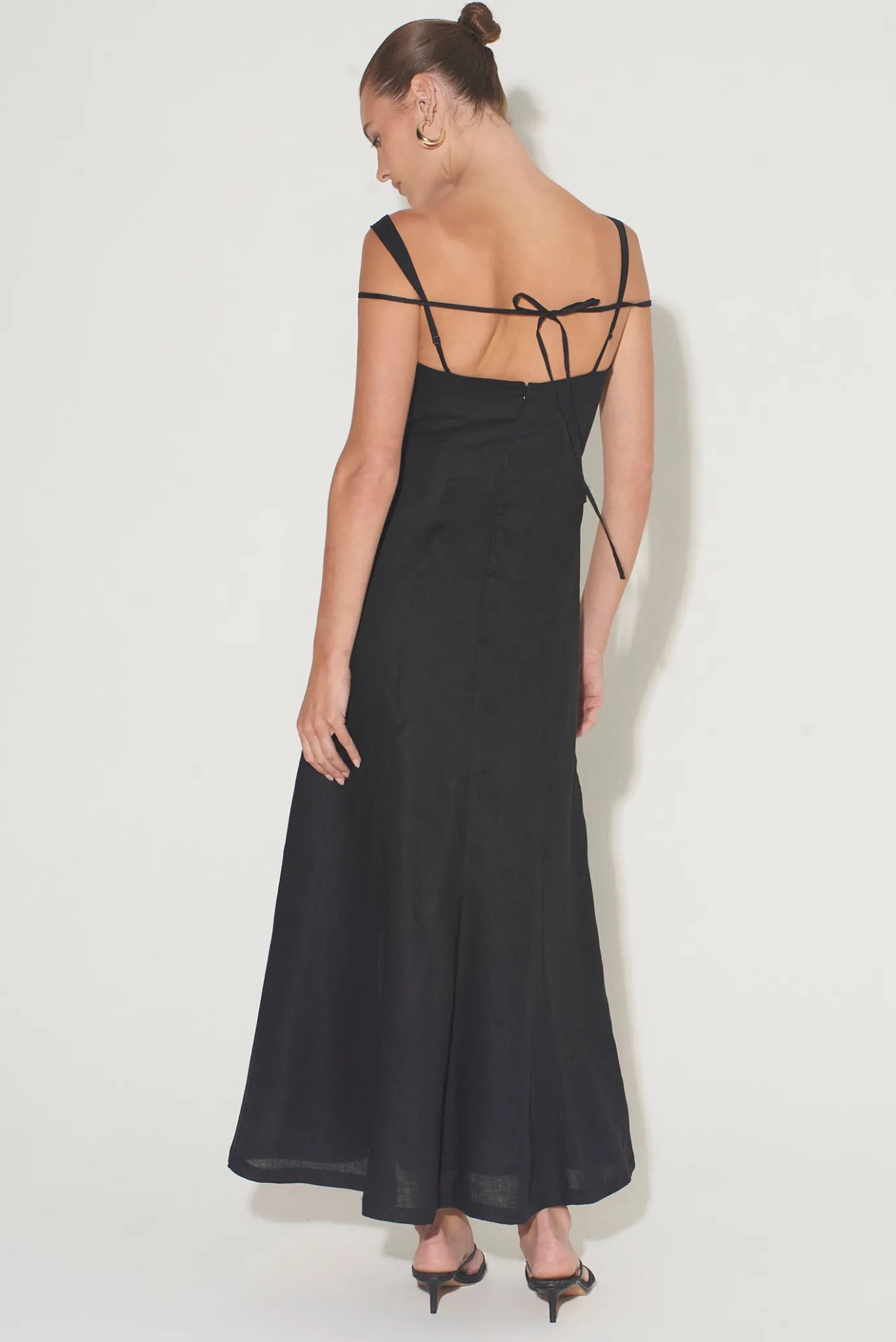 Hansen & Gretel Porter Midi Dress Black Outlet